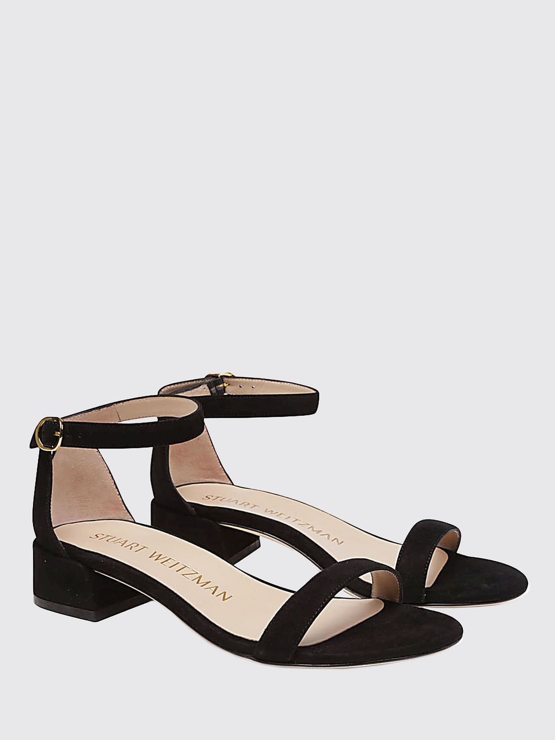 STUART WEITZMAN フラットサンダル: フラットサンダル レディース Stuart Weitzman, ブラック 1 - Img 2