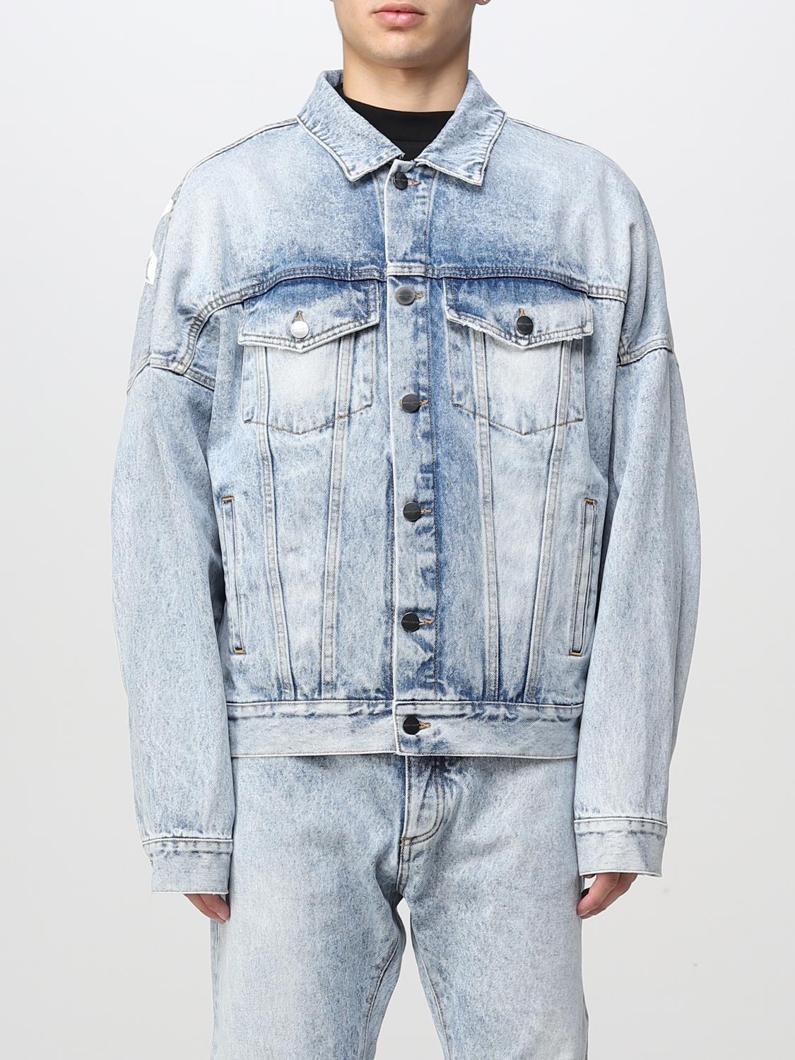 PALM ANGELS JACKET: Jacket men Palm Angels, Blue - Img 1