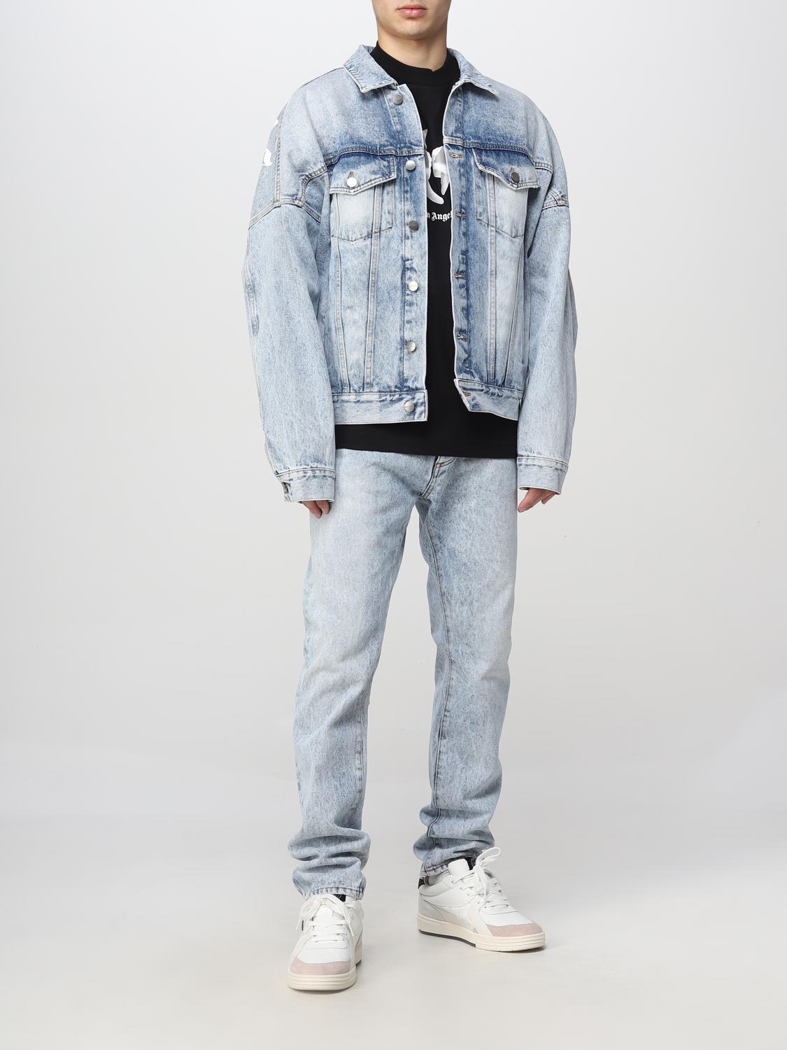 PALM ANGELS JACKET: Jacket men Palm Angels, Blue - Img 2