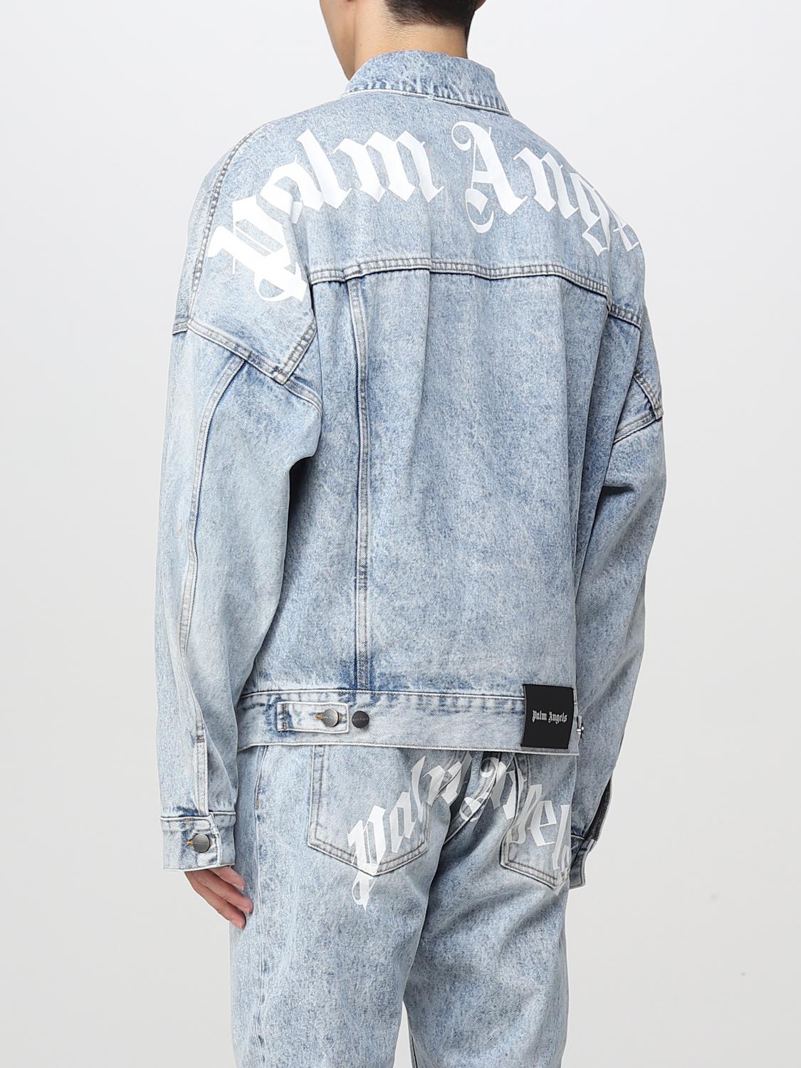 PALM ANGELS JACKET: Jacket men Palm Angels, Blue - Img 3