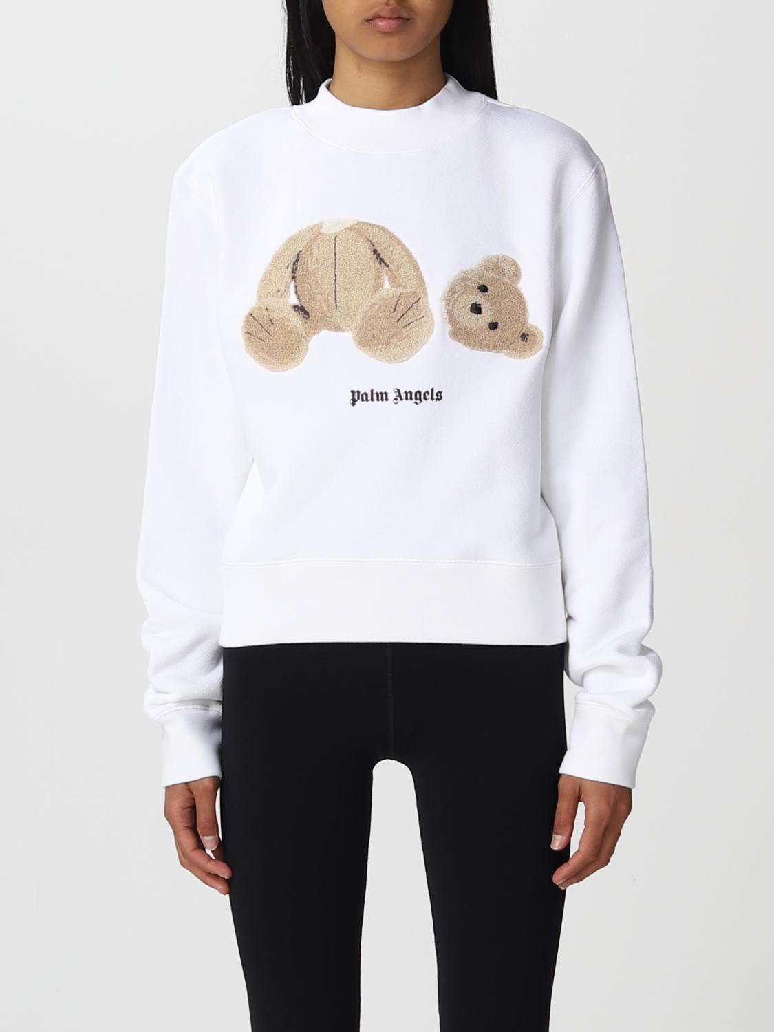 PALM ANGELS SUDADERA: Sudadera mujer Palm Angels, Blanco - Img 1
