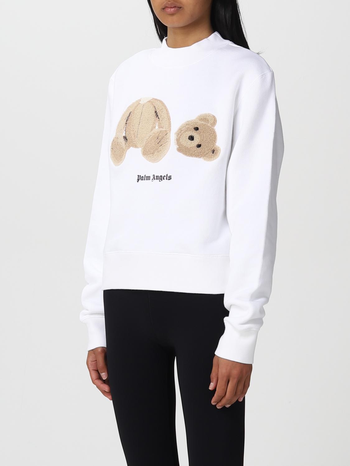 PALM ANGELS SUDADERA: Sudadera mujer Palm Angels, Blanco - Img 4