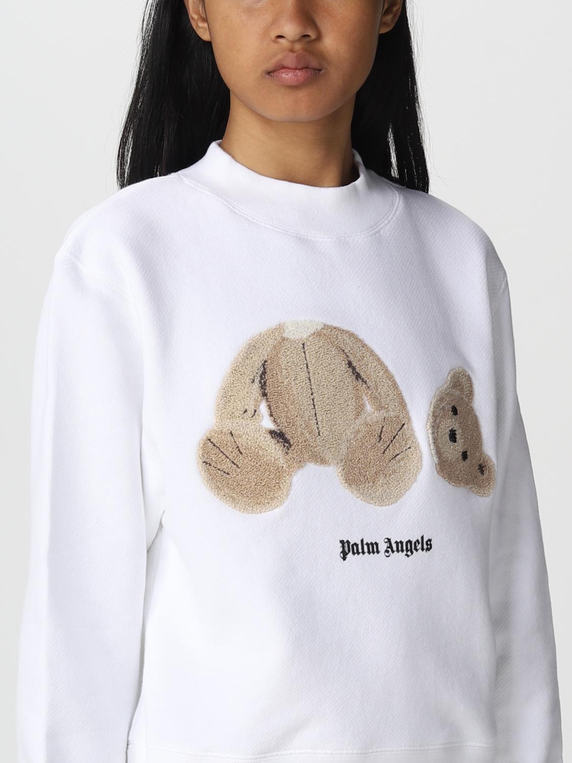 PALM ANGELS SUDADERA: Sudadera mujer Palm Angels, Blanco - Img 5