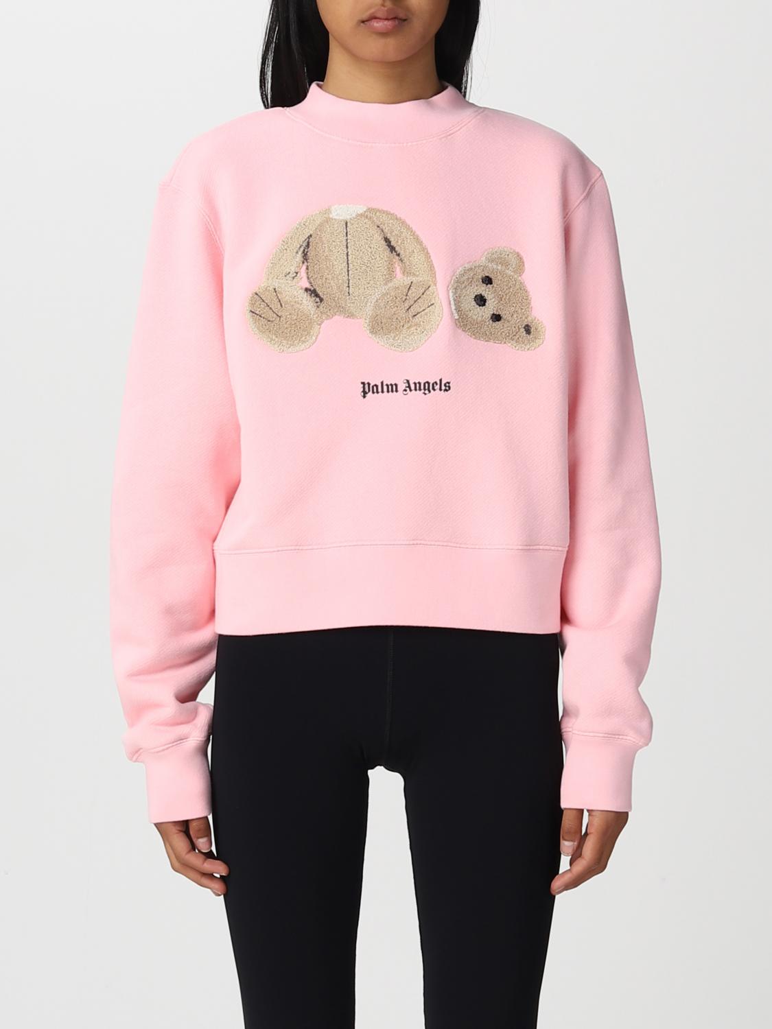 PALM ANGELS SUDADERA: Sudadera mujer Palm Angels, Rosa - Img 1