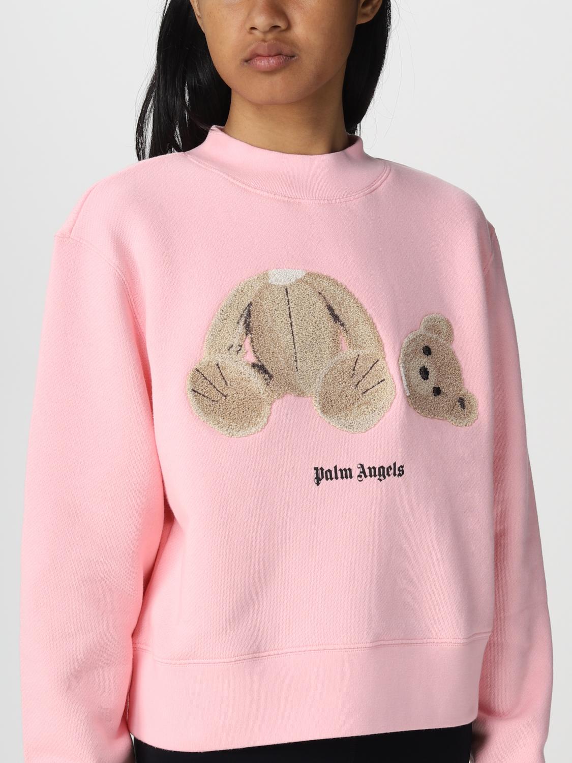 PALM ANGELS SUDADERA: Sudadera mujer Palm Angels, Rosa - Img 4