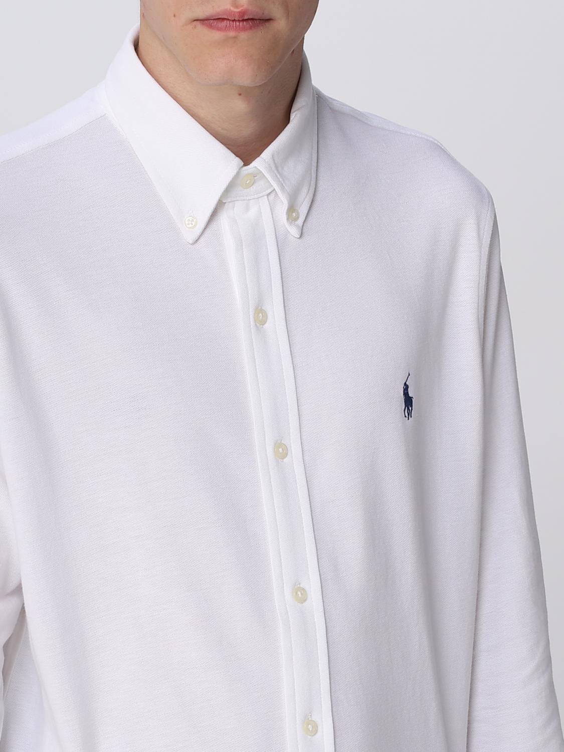 POLO RALPH LAUREN CAMICIA: Camicia Polo Ralph Lauren in misto cotone, Bianco - Img 3