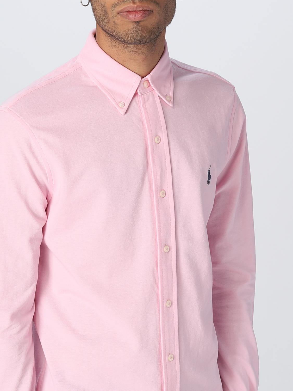 POLO RALPH LAUREN CAMICIA: Camicia Polo Ralph Lauren in misto cotone, Rosa - Img 3