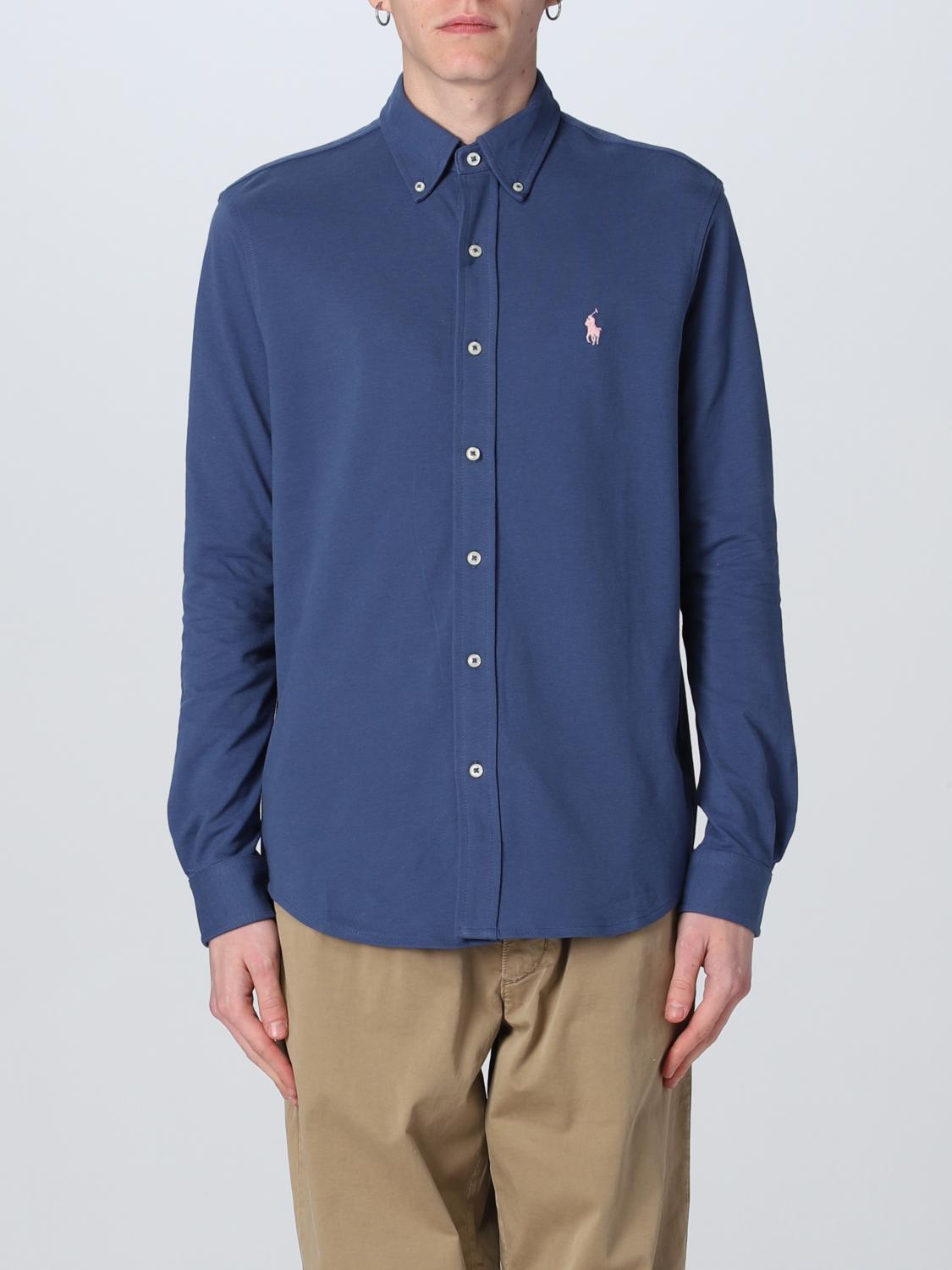 POLO RALPH LAUREN CAMICIA: Camicia Polo Ralph Lauren in misto cotone, Royal - Img 1