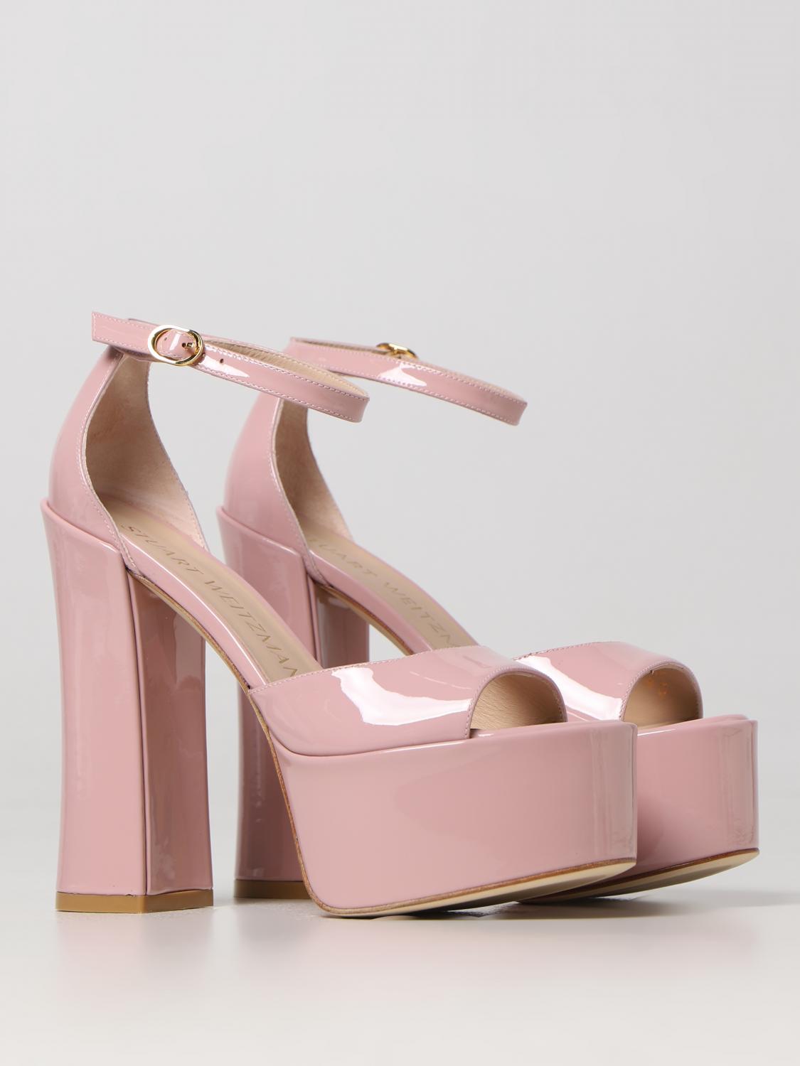 STUART WEITZMAN 高跟凉鞋: 平跟凉鞋 女士 Stuart Weitzman, 粉末色 - Img 2