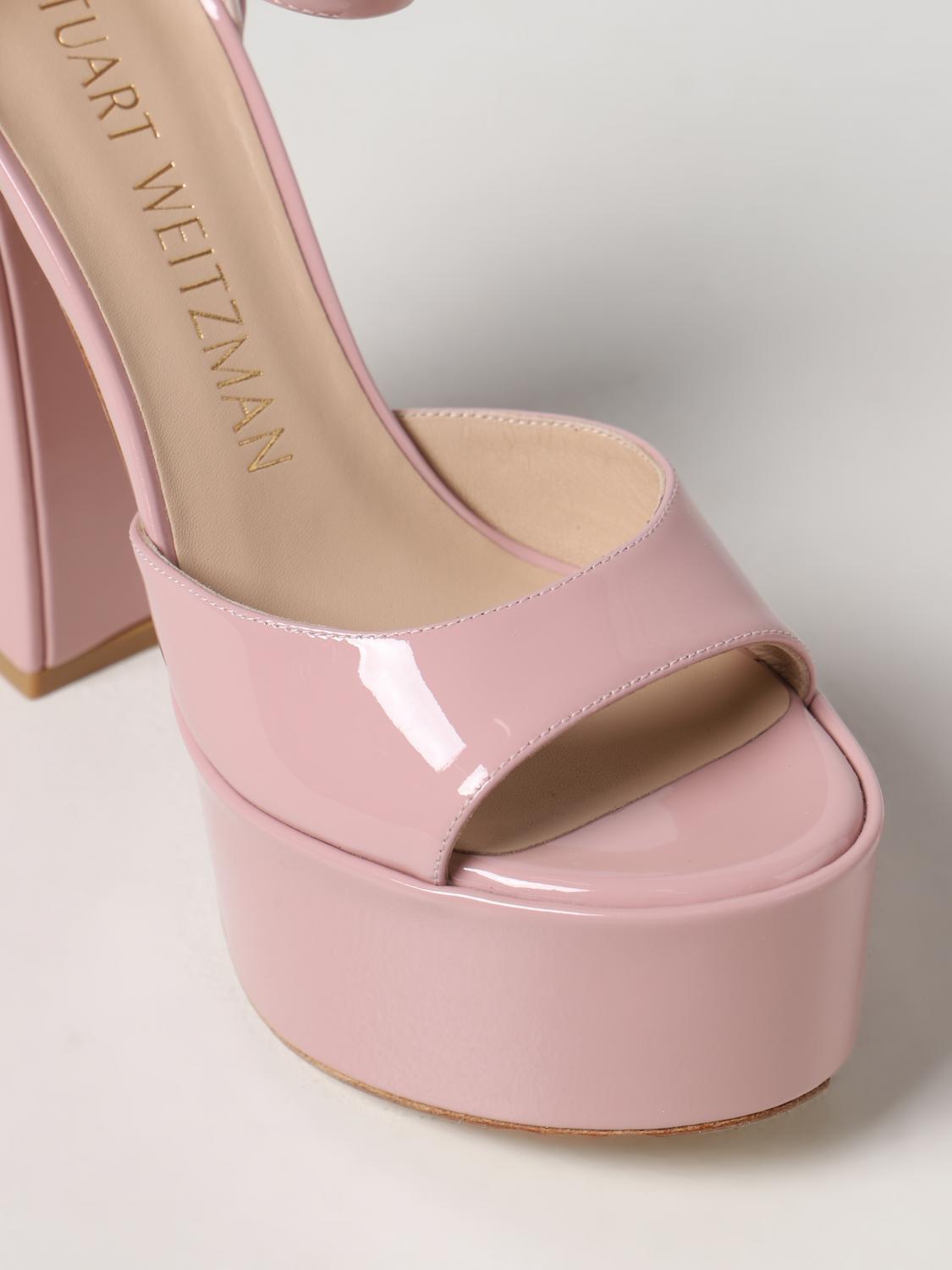 STUART WEITZMAN 高跟凉鞋: 平跟凉鞋 女士 Stuart Weitzman, 粉末色 - Img 4