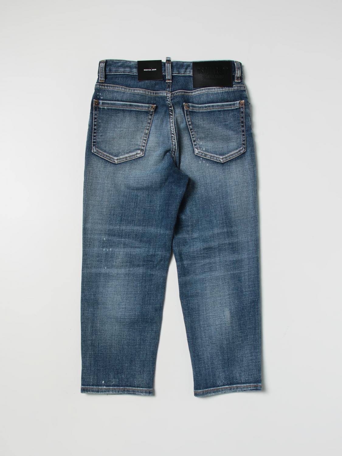 DSQUARED2 JEANS: Pantalon enfant Dsquared2 Junior, Bleu - Img 2