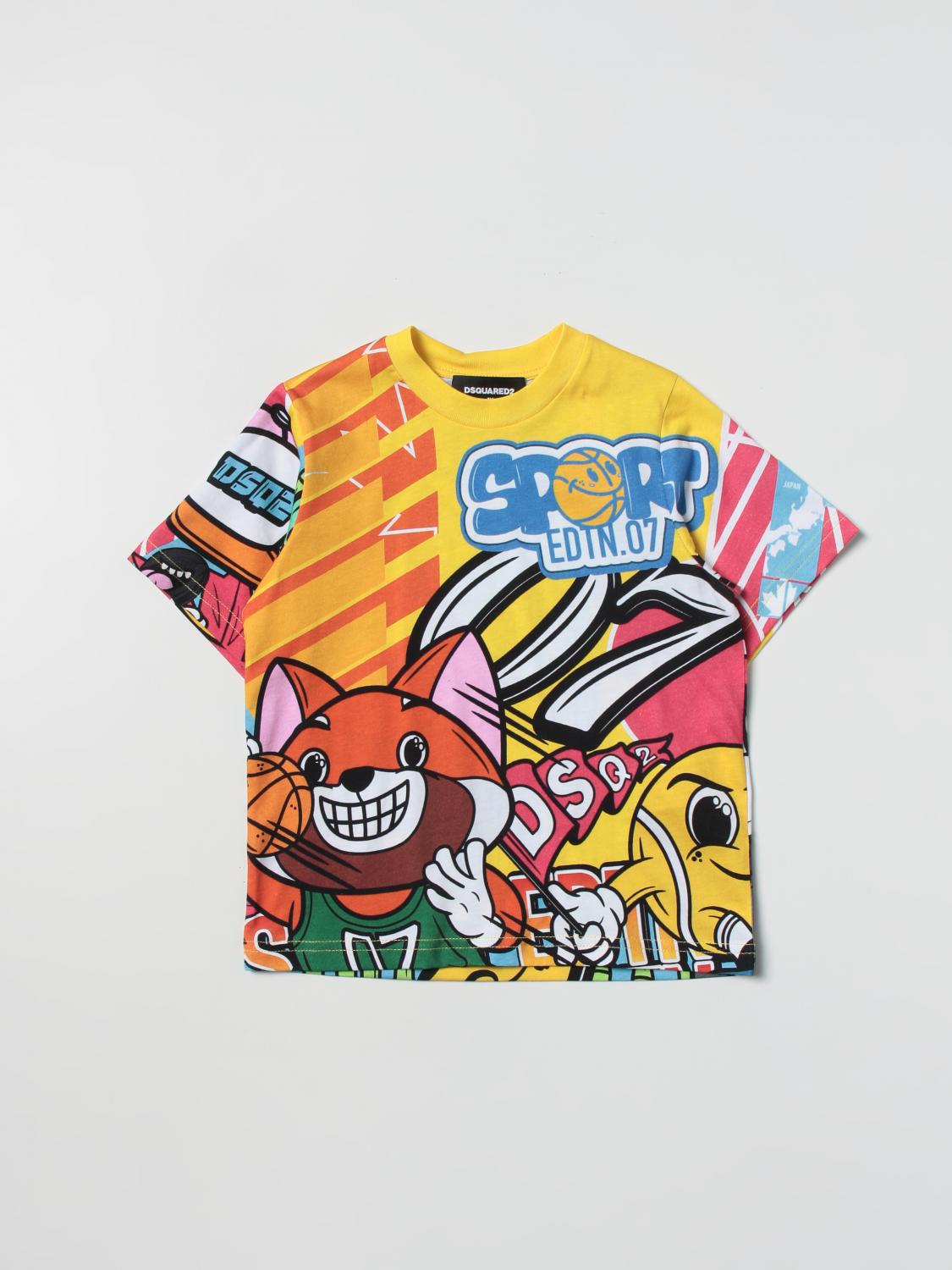 DSQUARED2 T-SHIRT: T-shirt kinder Dsquared2 Junior, Bunt - Img 1