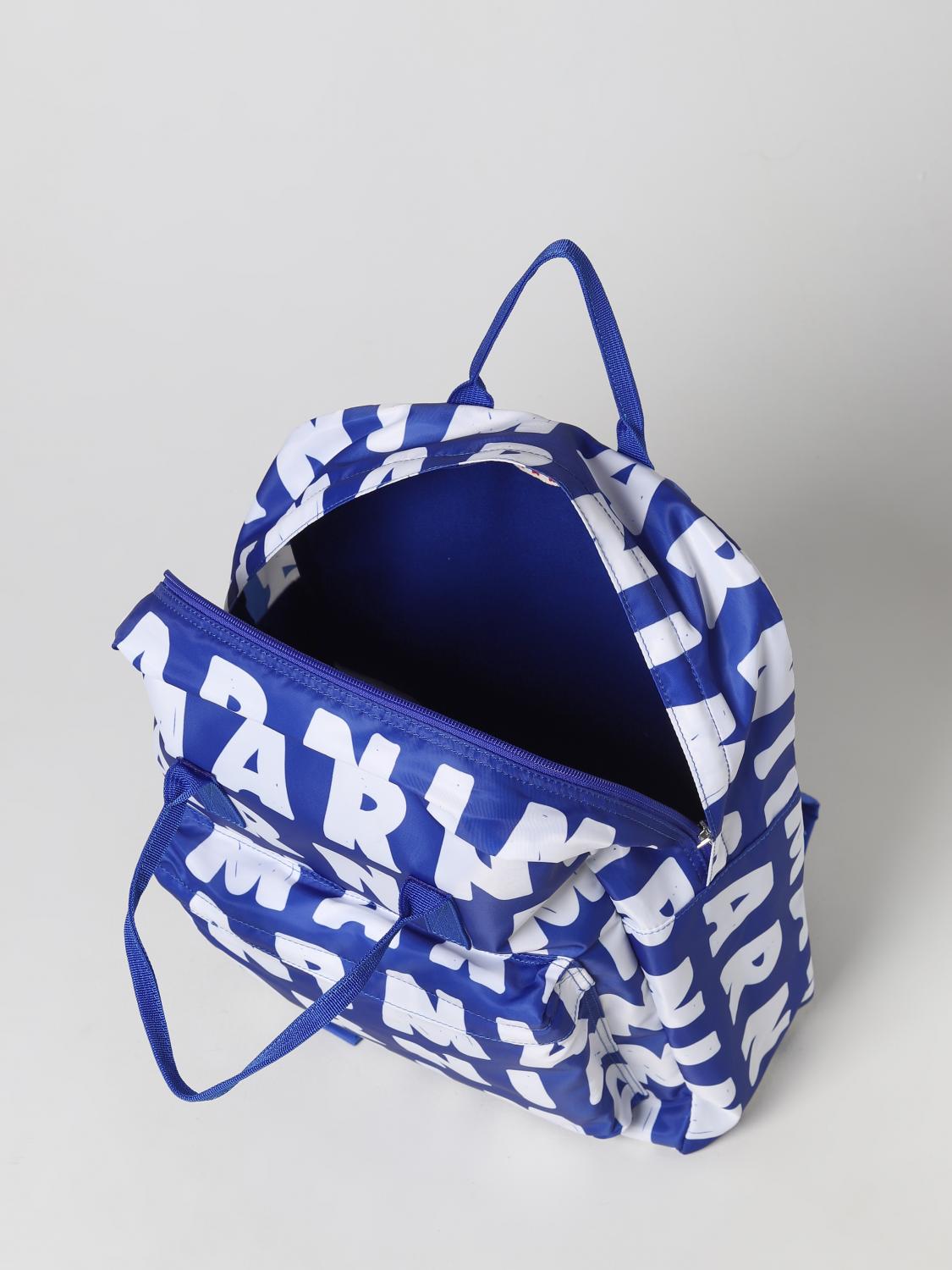 MARNI ZAINO: Zaino Marni in nylon con logo all over, Fantasia - Img 4