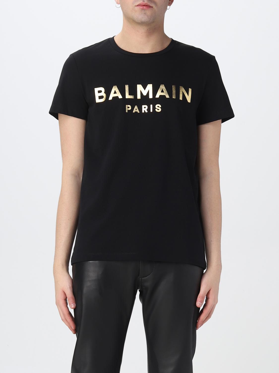 BALMAIN: T-shirt men - Black | Balmain t-shirt AH1EF000BB29