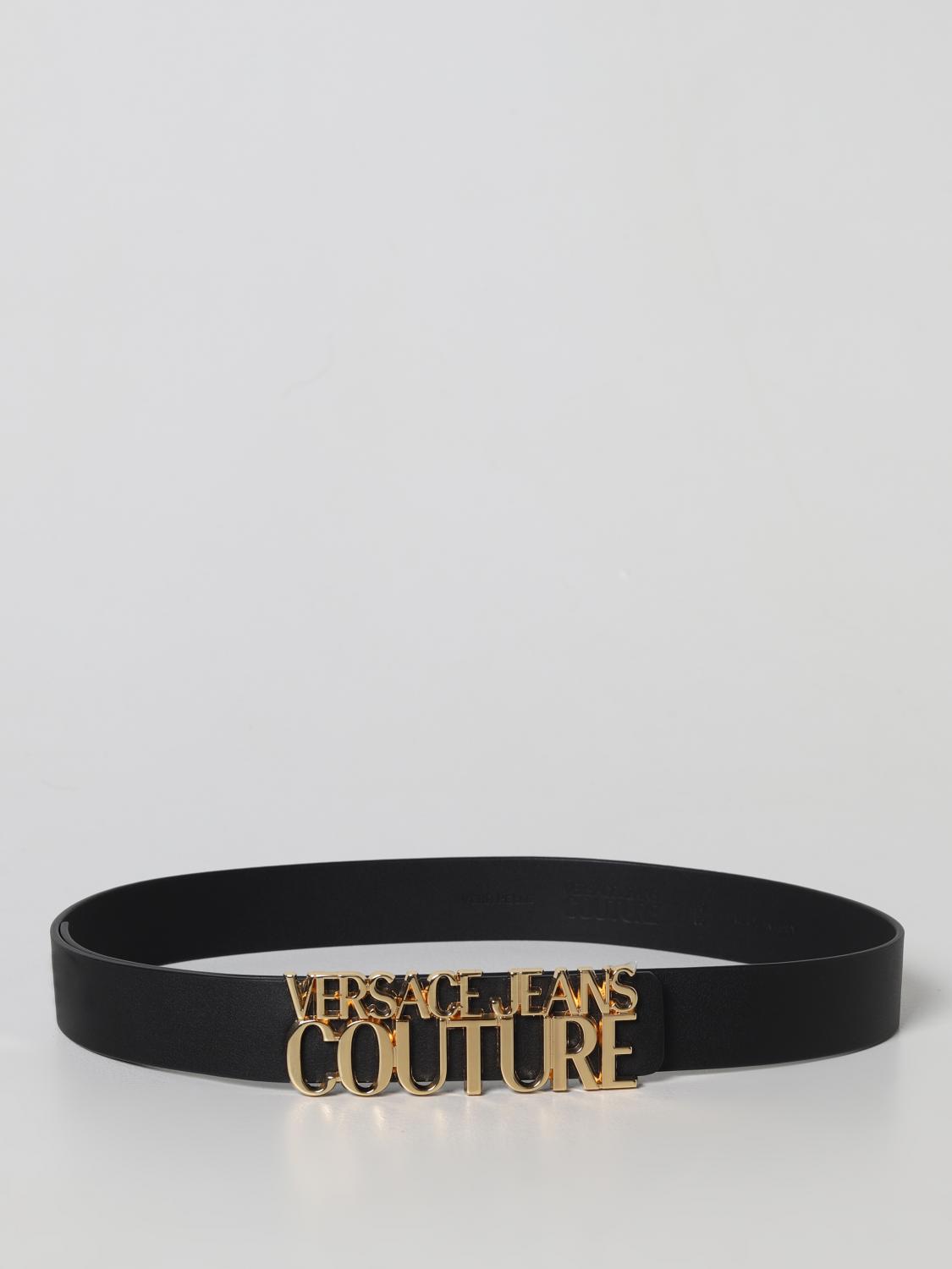 Versace Jeans Couture Outlet: leather belt Black Versace Jeans