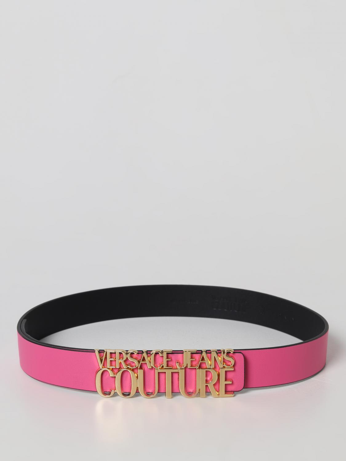 Versace Jeans Couture leather belt - Pink | 74VA6F0971627 | GIGLIO.COM