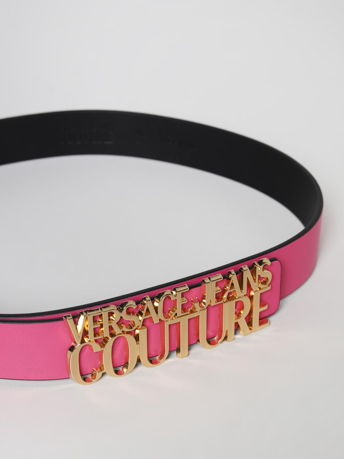 Versace Jeans Couture leather belt - Pink | 74VA6F0971627 | GIGLIO.COM