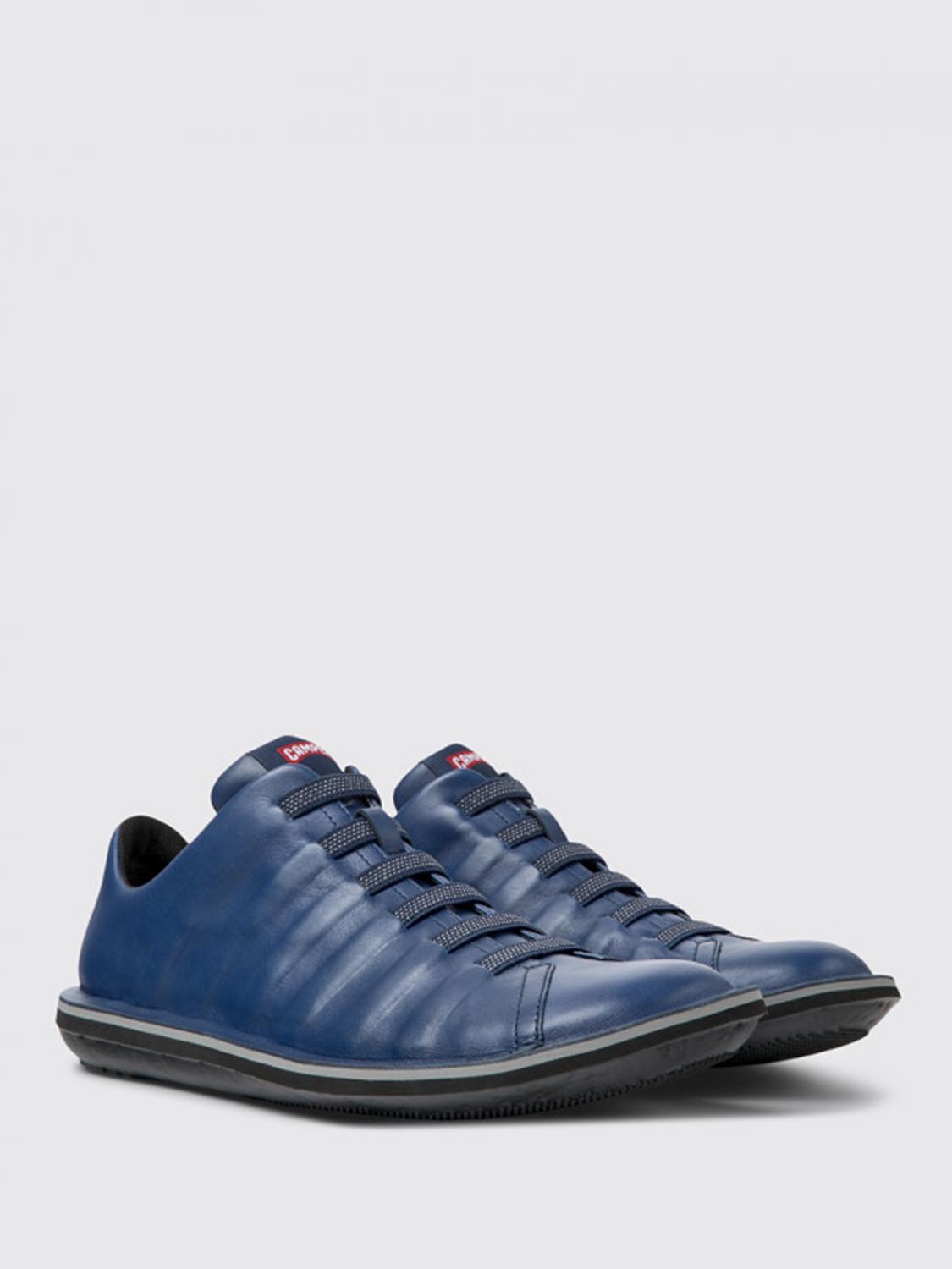 CAMPER SCARPE STRINGATE: Stringata Beetle Camper in pelle, Blue - Img 2