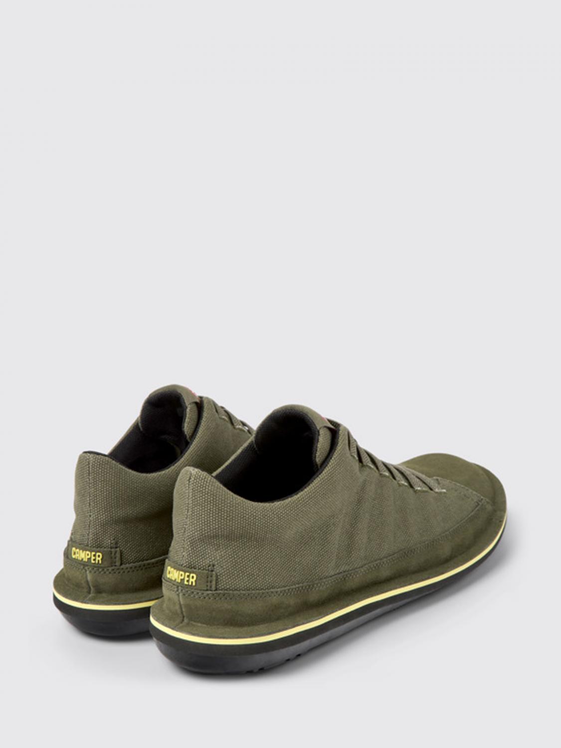 CAMPER SCARPE STRINGATE: Stringata Beetle Camper in tessuto e nabuk, Verde - Img 4