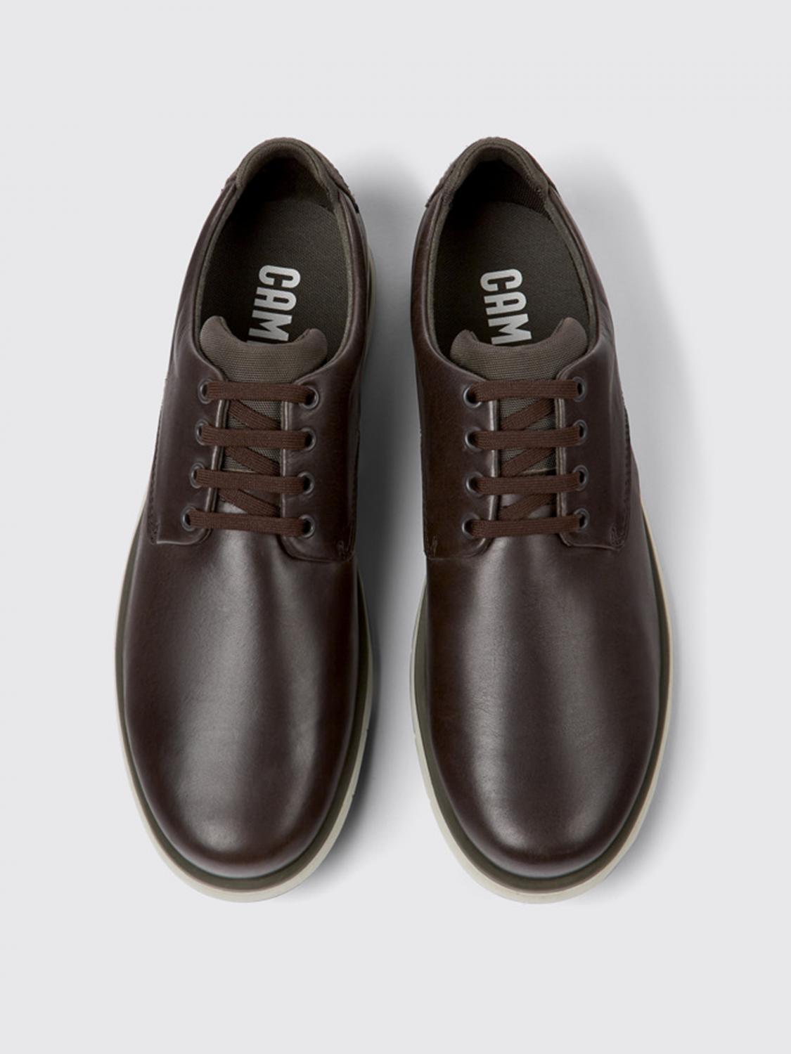 CAMPER SCARPE STRINGATE: Stringata Smith Camper in pelle, Marrone - Img 3