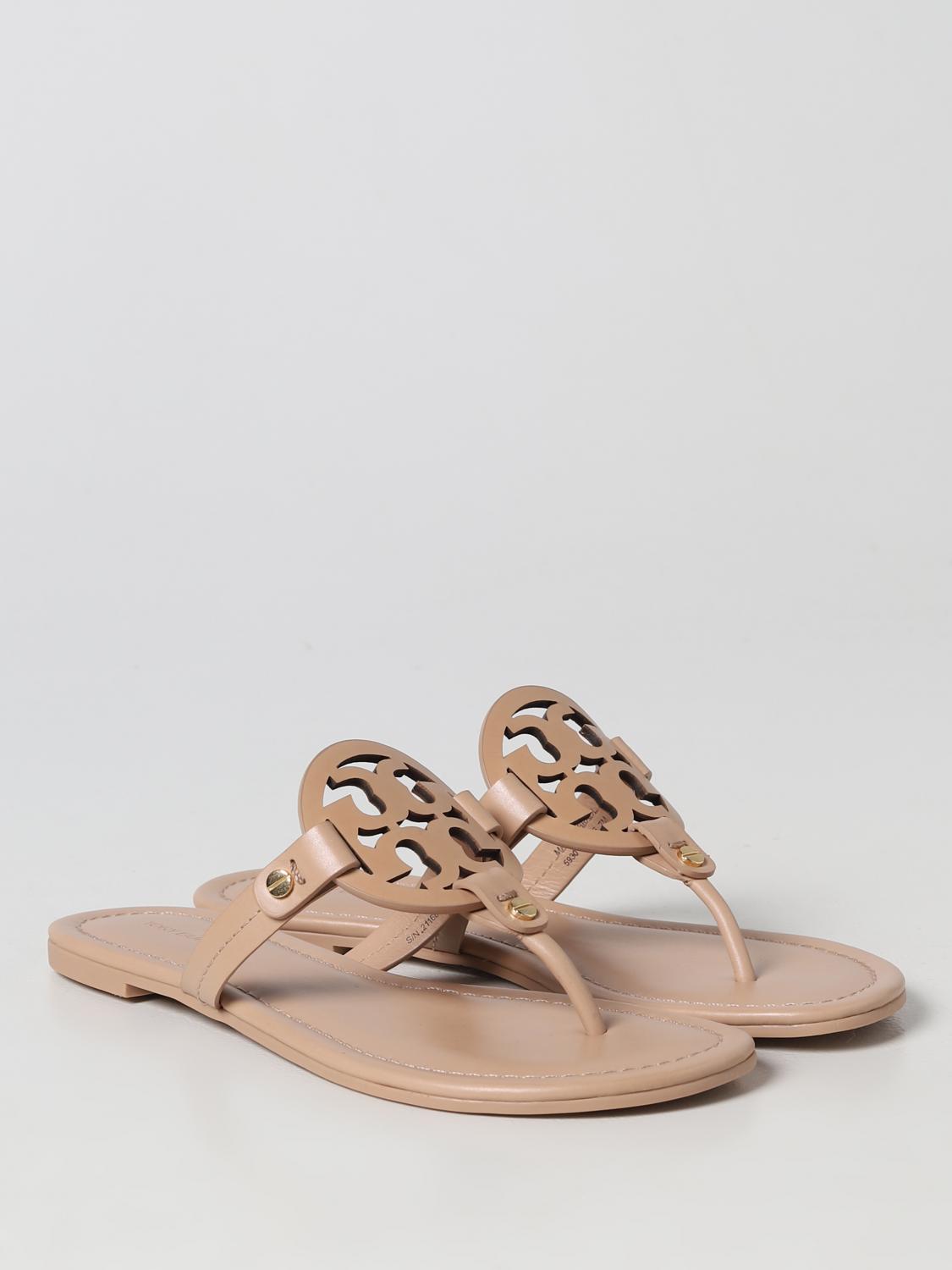 TORY BURCH FLAT SANDAL: Tory Burch sandals in leather, Blush Pink - Img 2