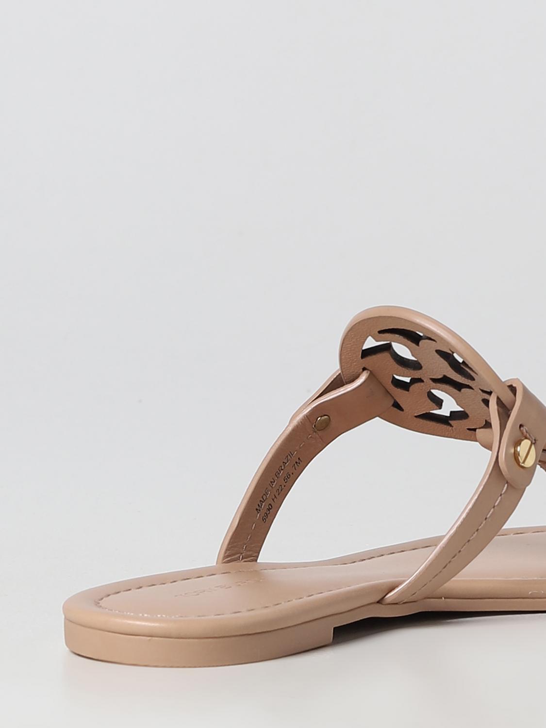 TORY BURCH FLAT SANDAL: Tory Burch sandals in leather, Blush Pink - Img 3