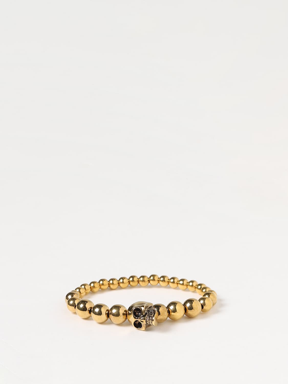 MCQUEEN GIOIELLO: Bracciale Skull McQueen in metallo, Oro - Img 1