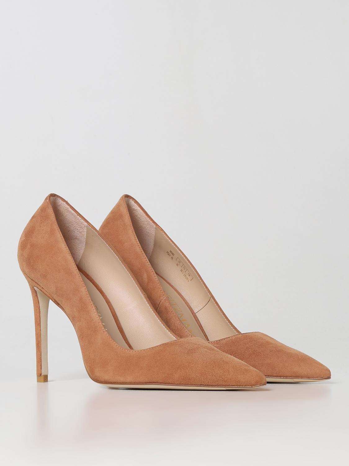 STUART WEITZMAN DÉCOLLETÉ: Décolleté Stuart Weitzman in suede, Marrone - Img 2