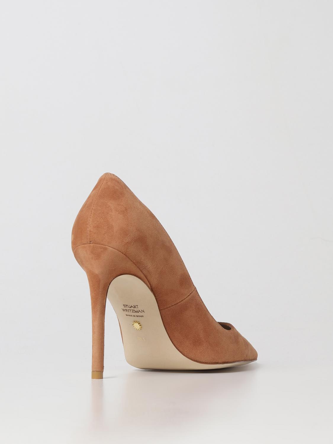 STUART WEITZMAN DÉCOLLETÉ: Décolleté Stuart Weitzman in suede, Marrone - Img 3