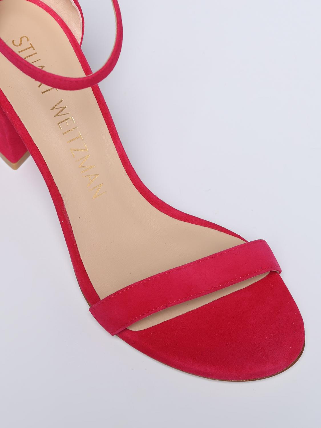 STUART WEITZMAN SANDALEN MIT ABSATZ: Schuhe damen Stuart Weitzman, Fuchsia - Img 4