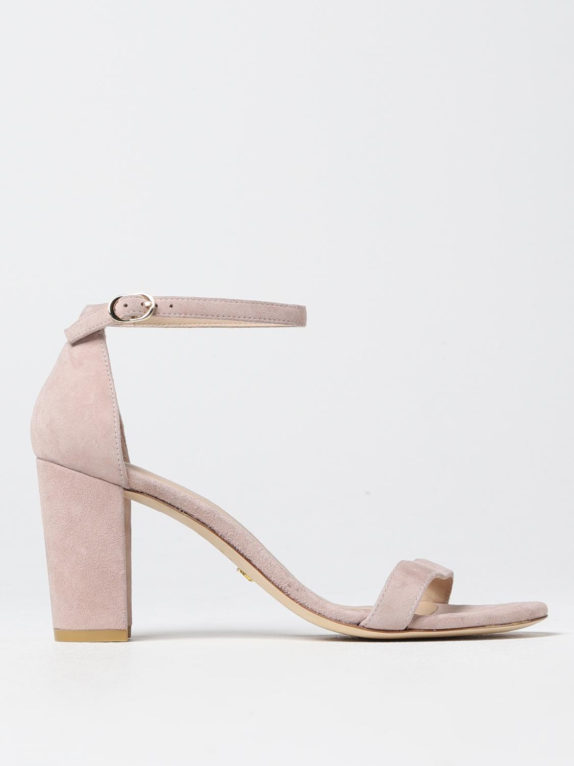 STUART WEITZMAN SANDALI CON TACCO: Sandalo Nearlynude Stuart Weitzman in suede, Beige - Img 1