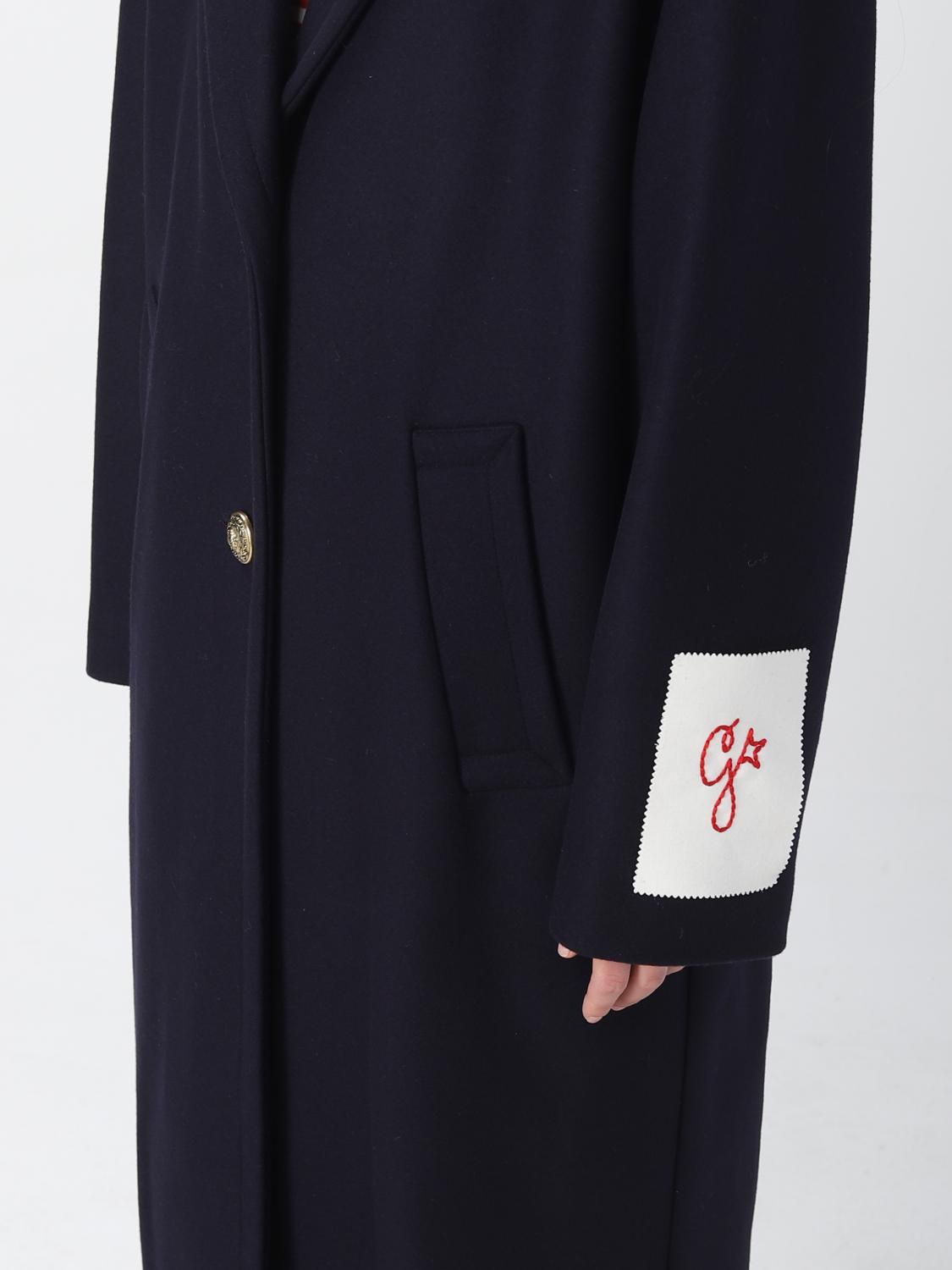 アウターその他 GOLDEN GOOSE Women Outer GWP00566 P000502 50486 BLUE Golden Goose Single-Breasted Coat Blue Virgin Wool Blend