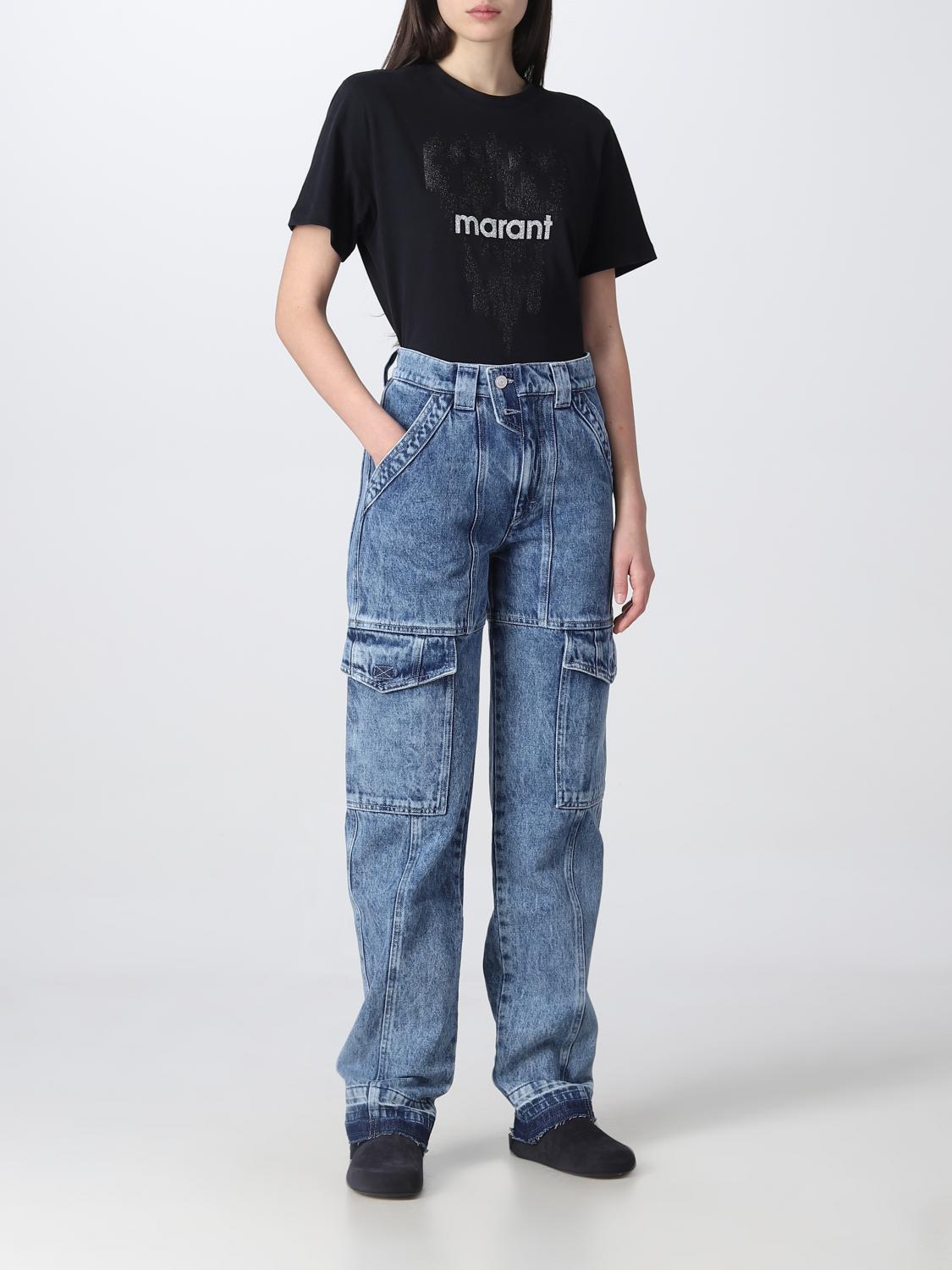 ISABEL MARANT ETOILE JEANS: Pants woman Isabel Marant Etoile, Gnawed Blue - Img 2