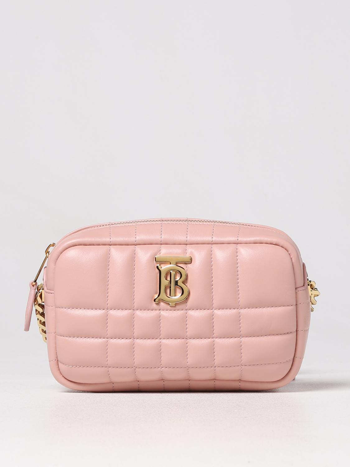 BURBERRY BORSA MINI: Borsa Burberry in pelle trapuntata, Rosa - Img 1