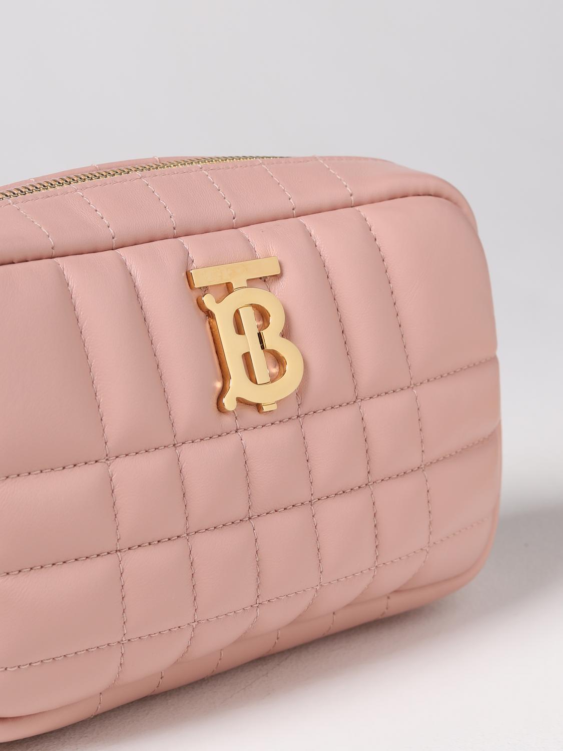 BURBERRY BORSA MINI: Borsa Burberry in pelle trapuntata, Rosa - Img 4