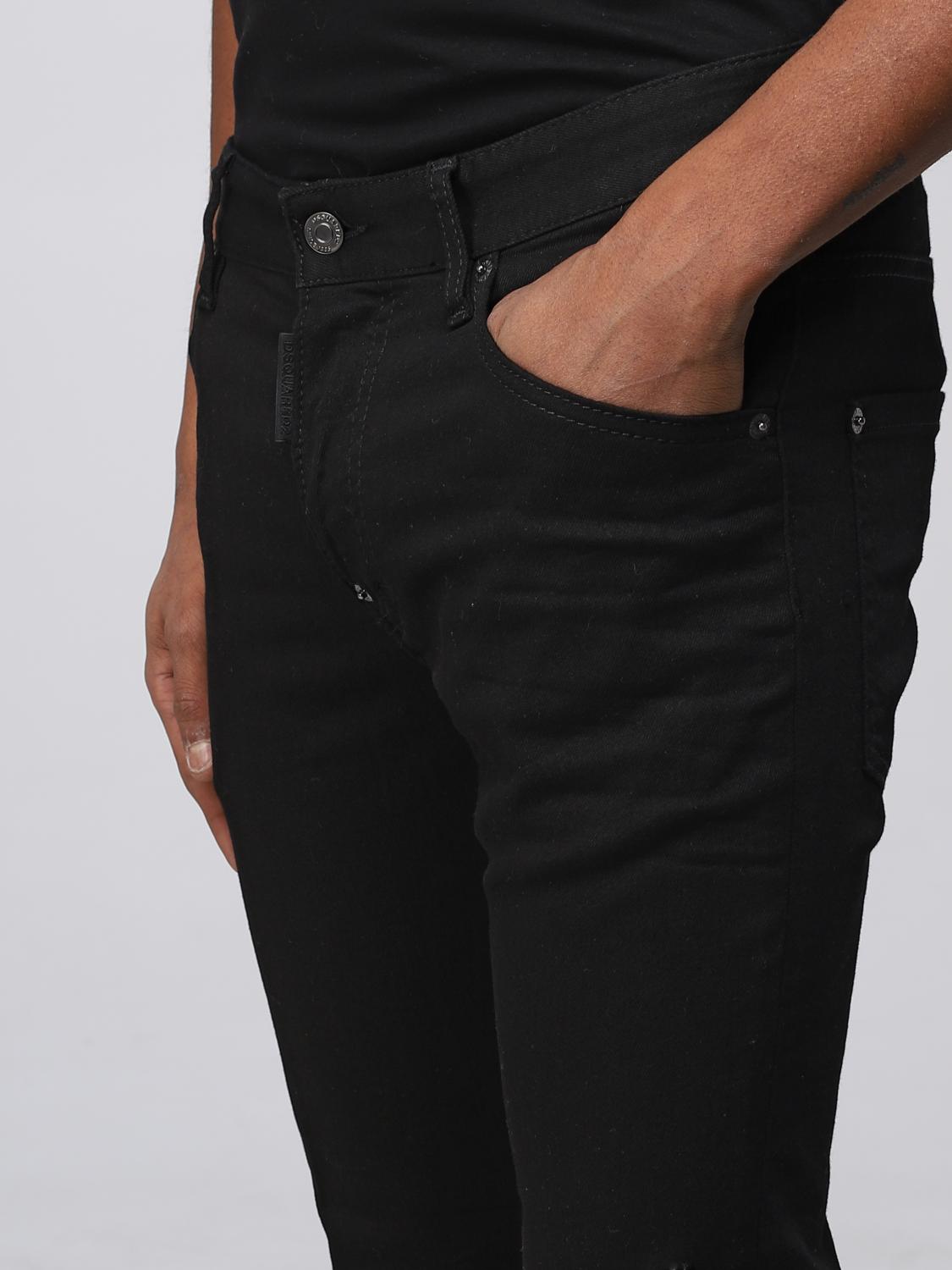 DSQUARED2 PANTS: Dsquared2 jeans in cotton, Black - Img 4
