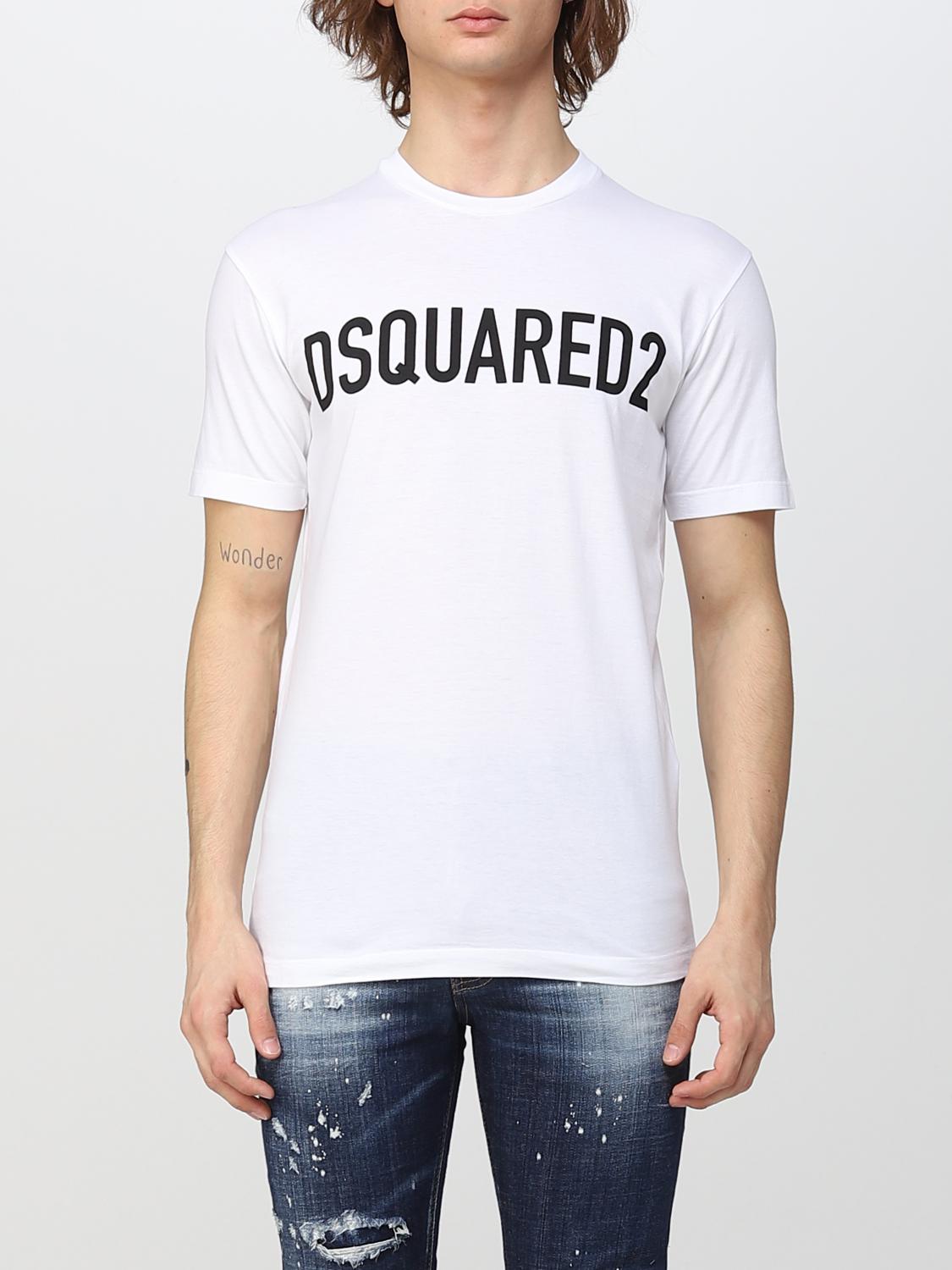 DSQUARED2 ホワイト Tシャツ 36M　定価21,000 Dsquared2: ホワイト Rider ルーズフィット Tシャツ | SSENSE 日本