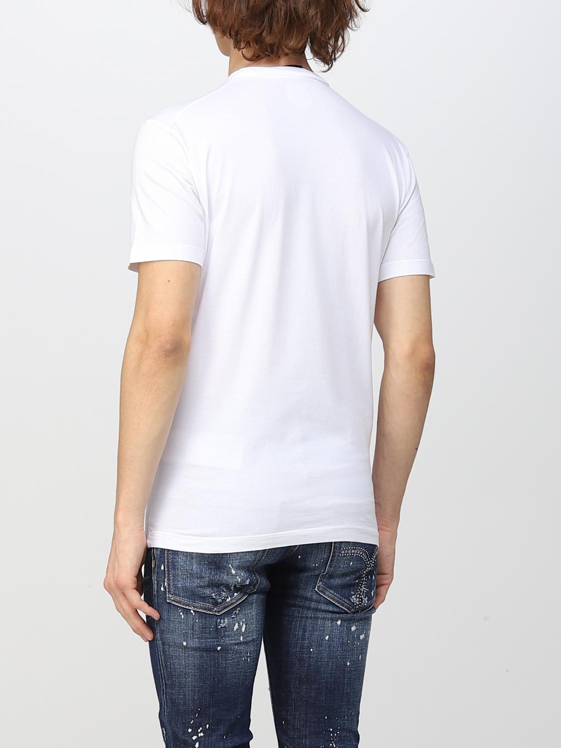 DSQUARED2 ホワイト Tシャツ 36M　定価21,000 Dsquared2: ホワイト Rider ルーズフィット Tシャツ | SSENSE 日本