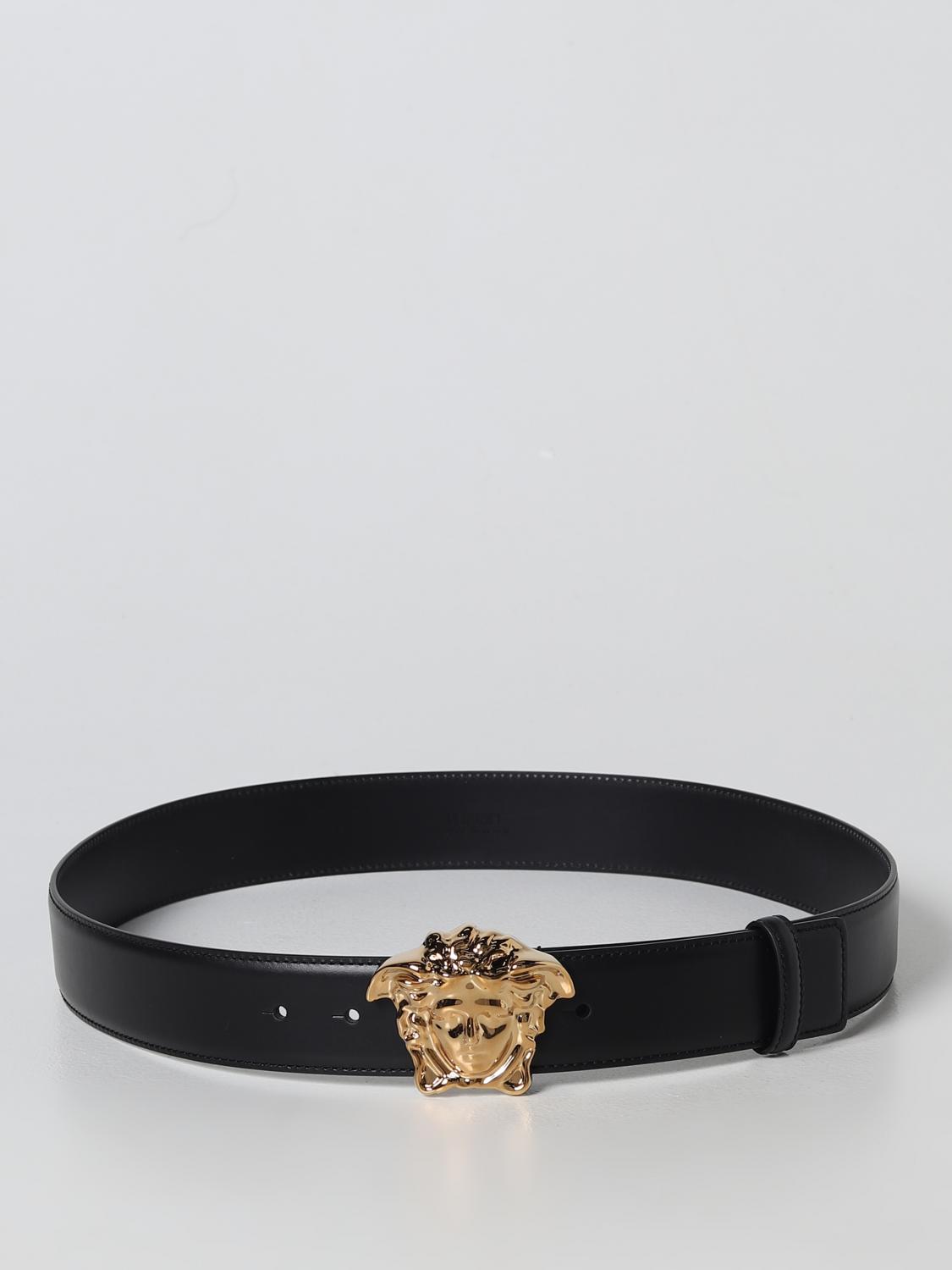 VERSACE CINTURA: Cintura Versace in pelle, Nero - Img 1