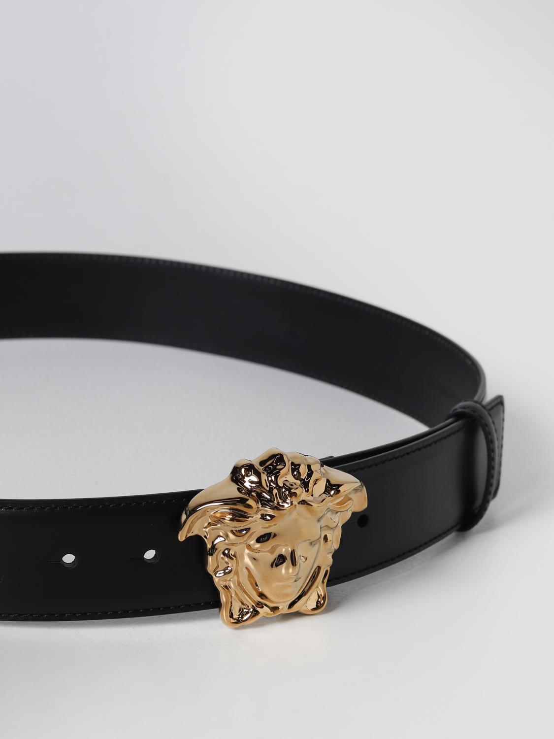 VERSACE CINTURA: Cintura Versace in pelle, Nero - Img 2