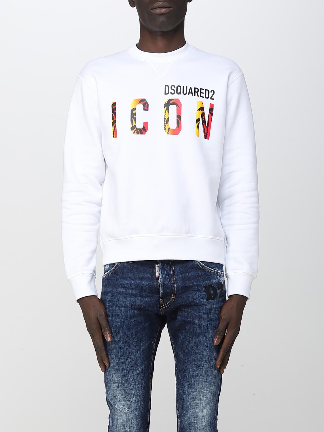 DSQUARED2 / スウェット/M/コットン/WHT/S79GU0046 DSQUARED2: sweatshirt in cotton - White | Dsquared2 sweatshirt