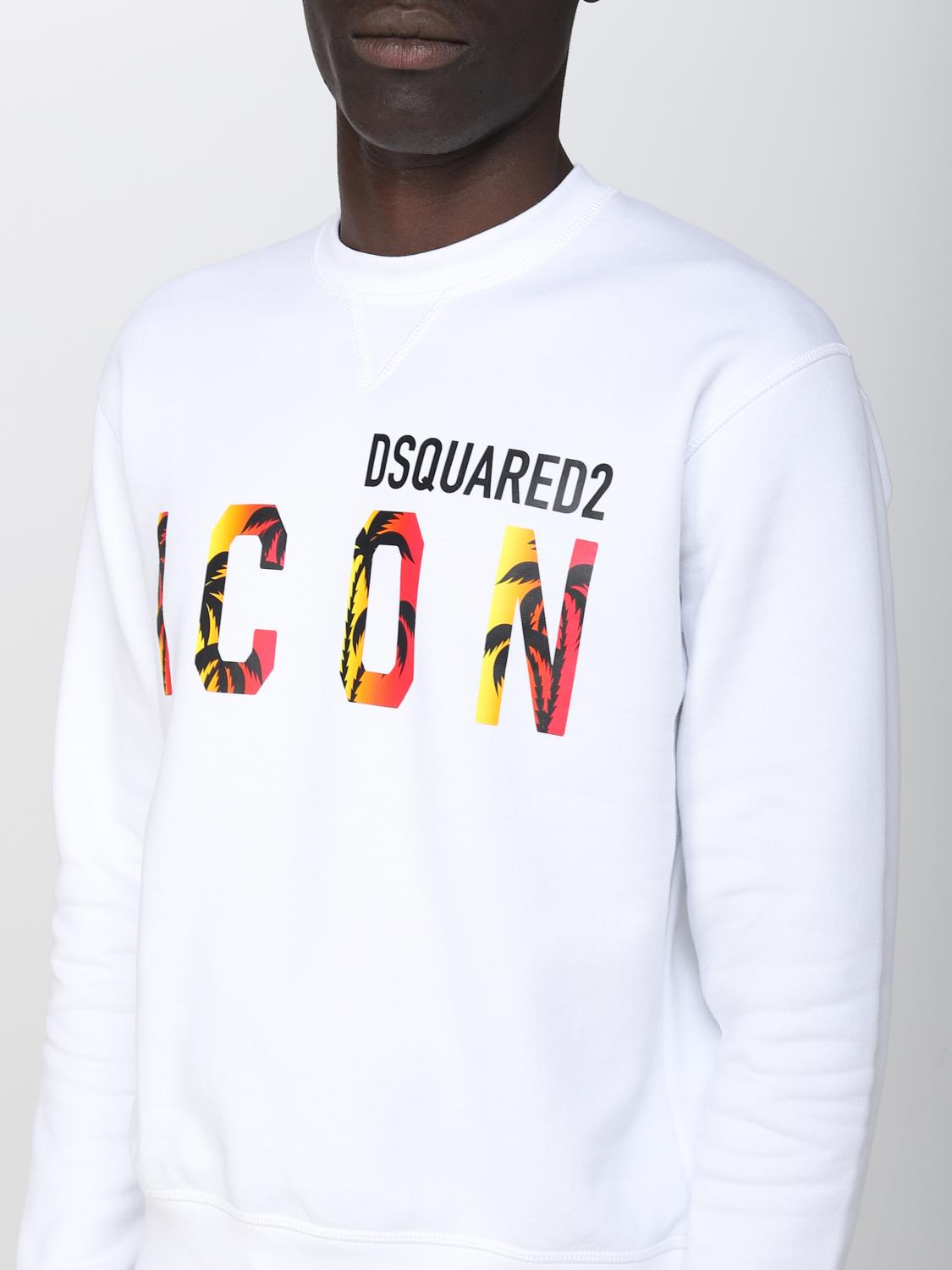DSQUARED2 SUDADERA: Sudadera hombre Dsquared2, Blanco - Img 4