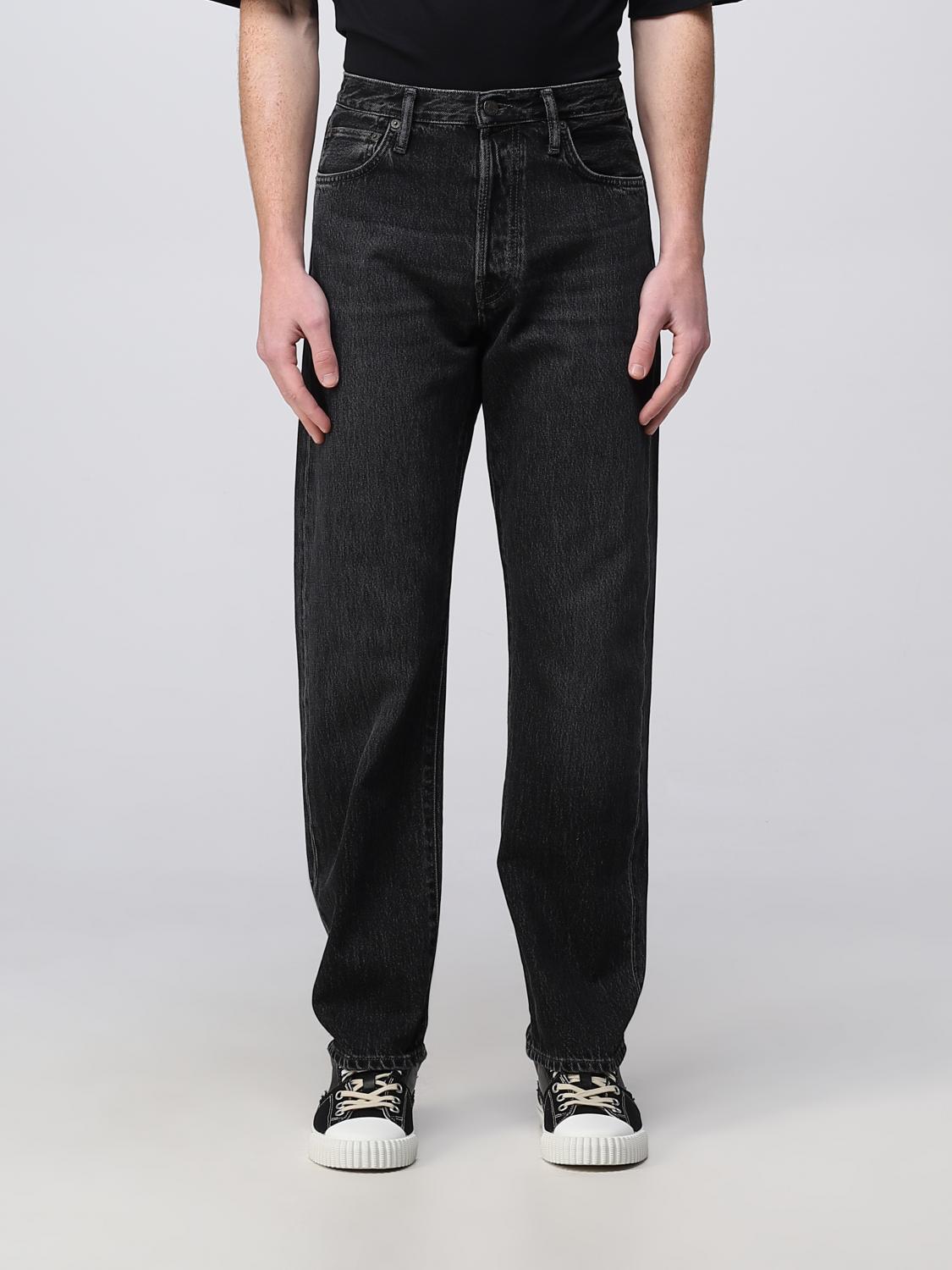 ACNE STUDIOS JEANS: Jeans Acne Studios in denim, Nero - Img 1