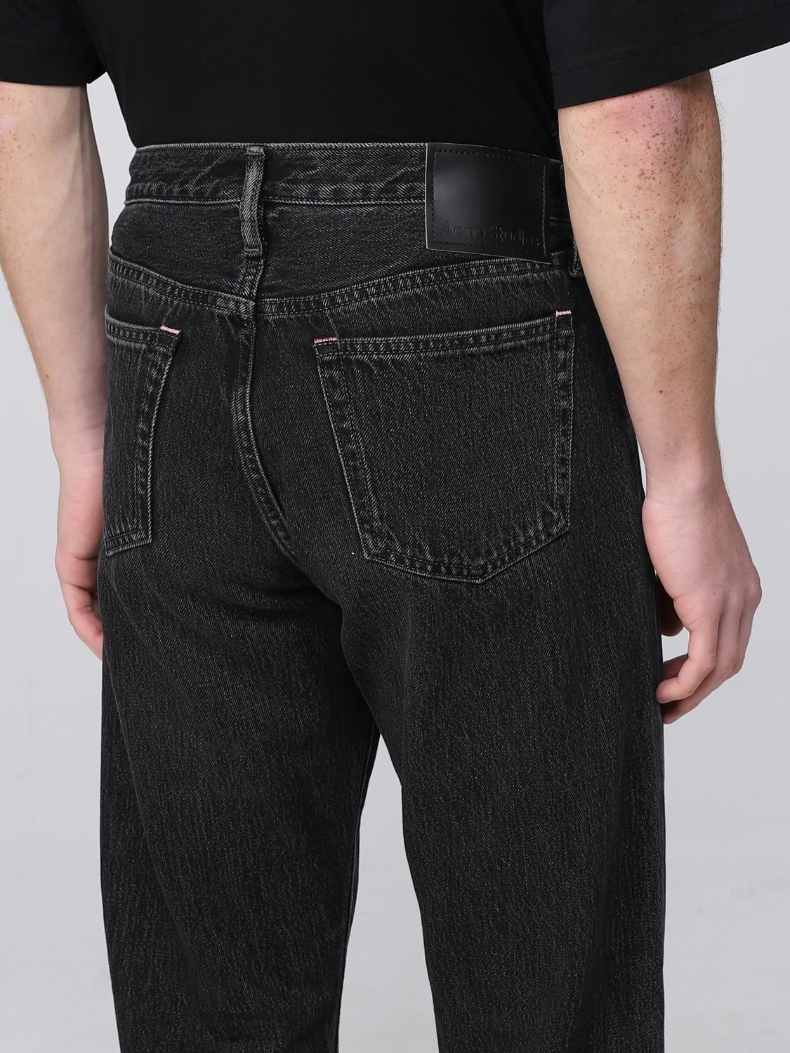 ACNE STUDIOS JEANS: Jeans Acne Studios in denim, Nero - Img 5