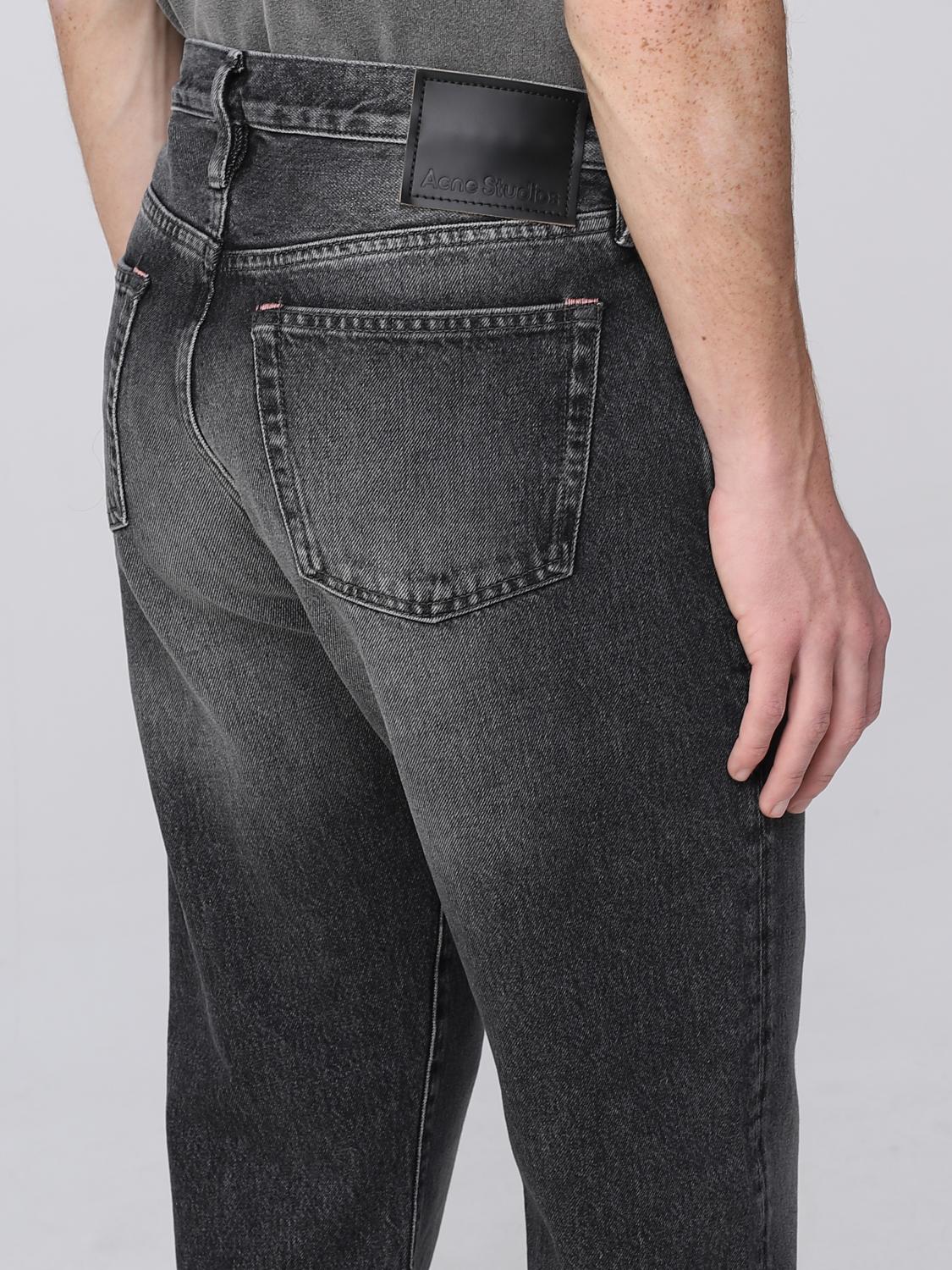 ACNE STUDIOS JEANS: Jeans Acne Studios in denim, Nero - Img 5