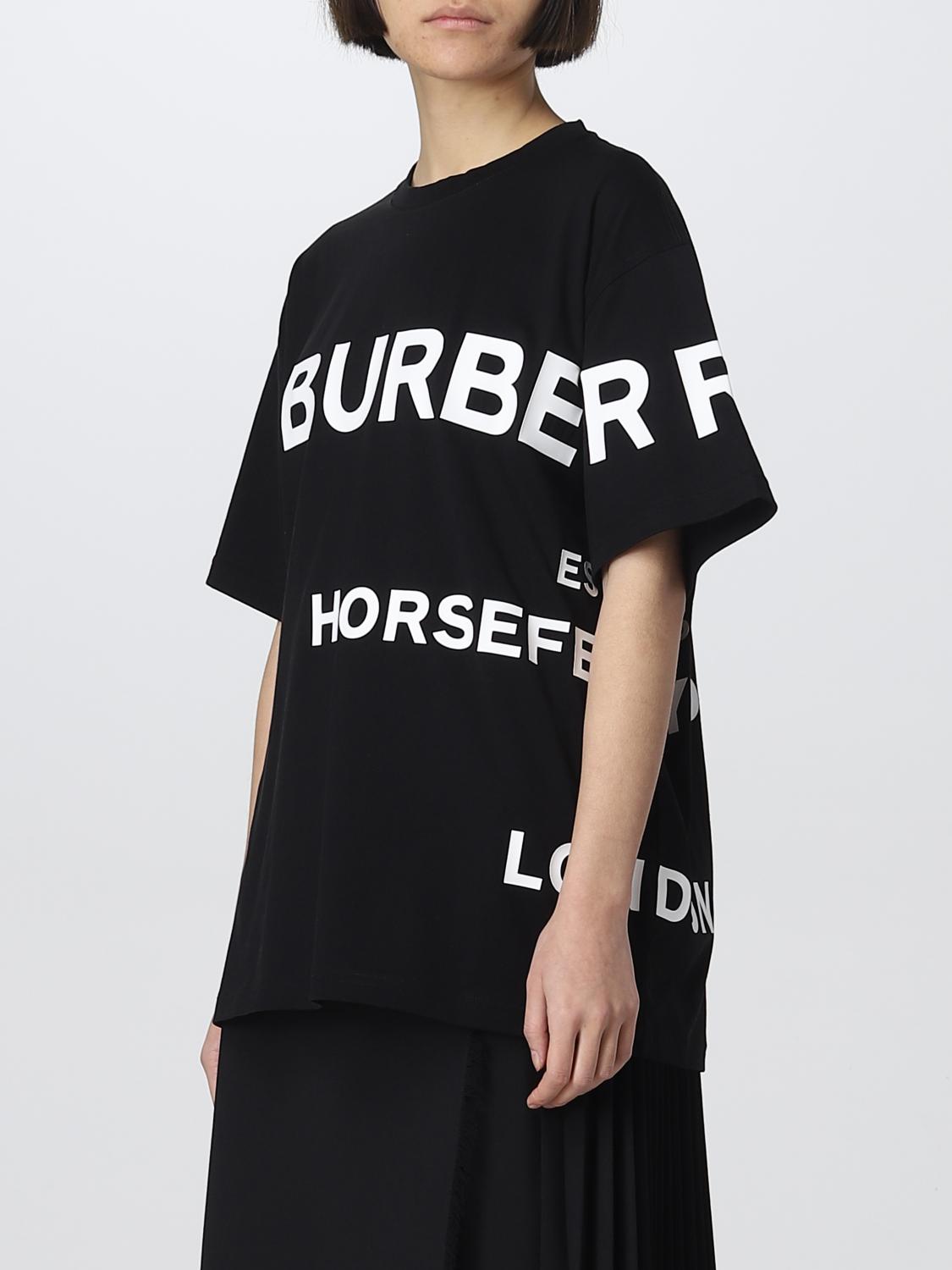 Burberry Horseferry cotton t-shirt - Black | 8040764 | GIGLIO.COM