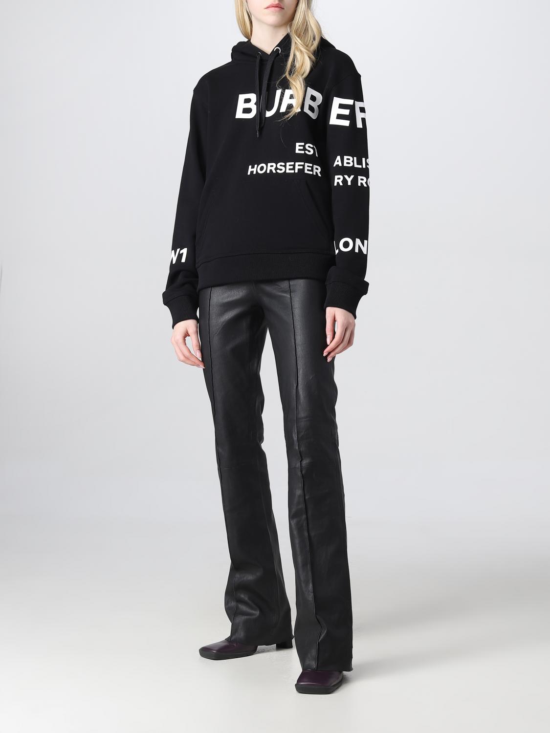 BURBERRY SWEATSHIRT: Sweatshirt damen Burberry, Schwarz - Img 2
