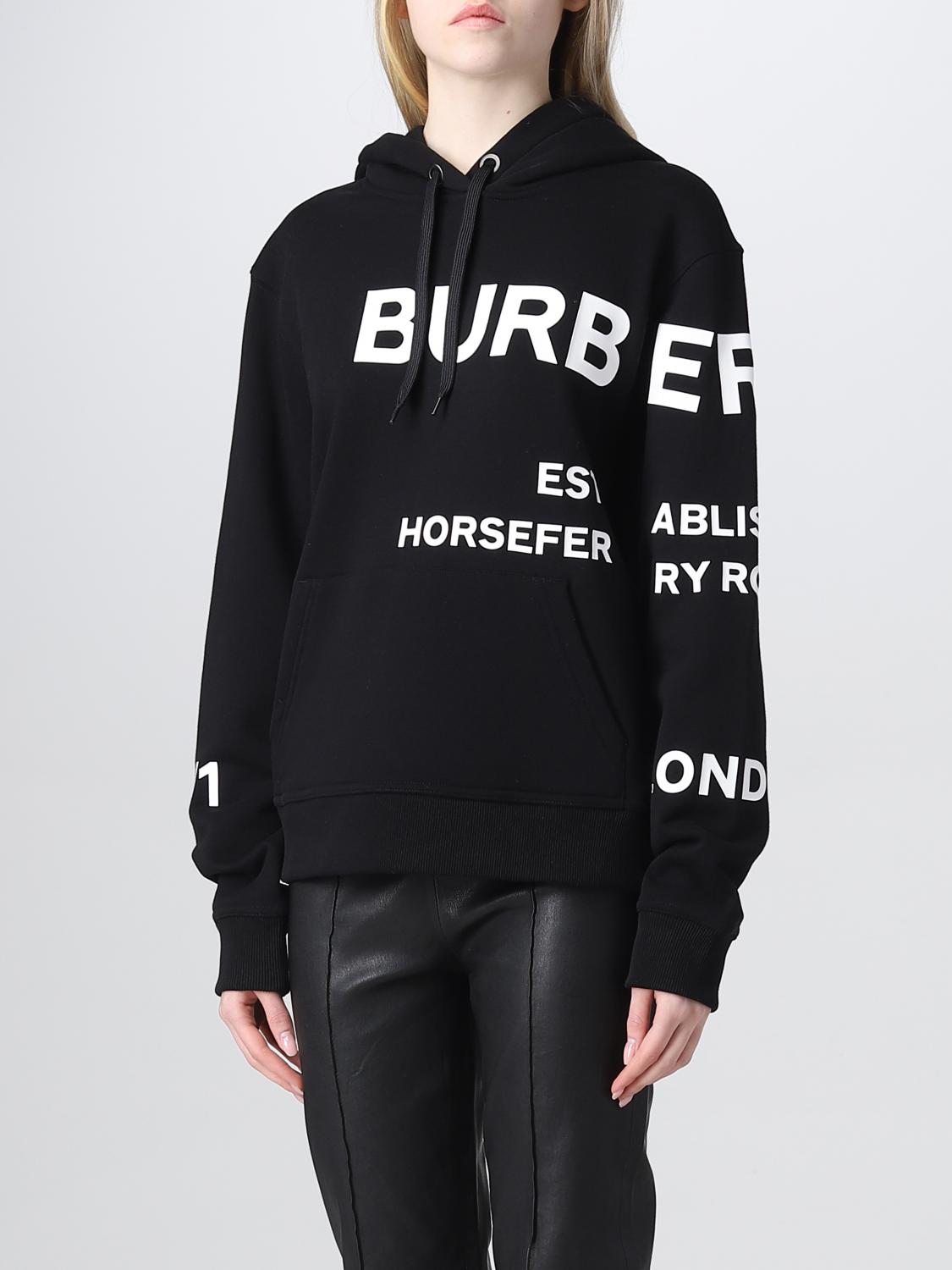 BURBERRY SWEATSHIRT: Sweatshirt damen Burberry, Schwarz - Img 4
