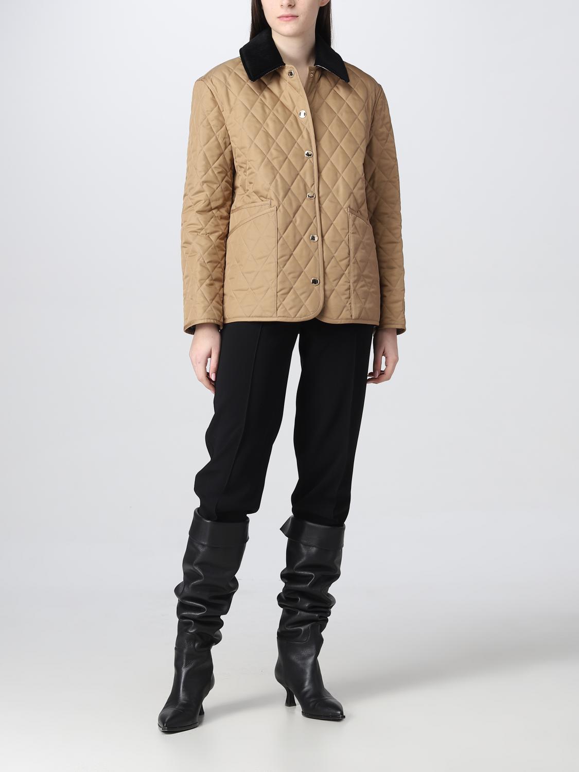 ジャケット BURBERRY Women Outer 8065108 A1420 CAMEL Brown BURBERRY: Jacket woman - Camel | Burberry jacket 8065108