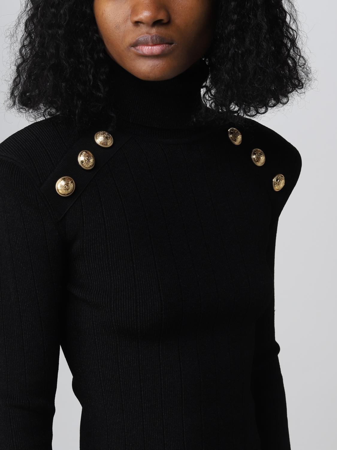 BALMAIN PULLOVER: Pullover damen Balmain, Schwarz - Img 5